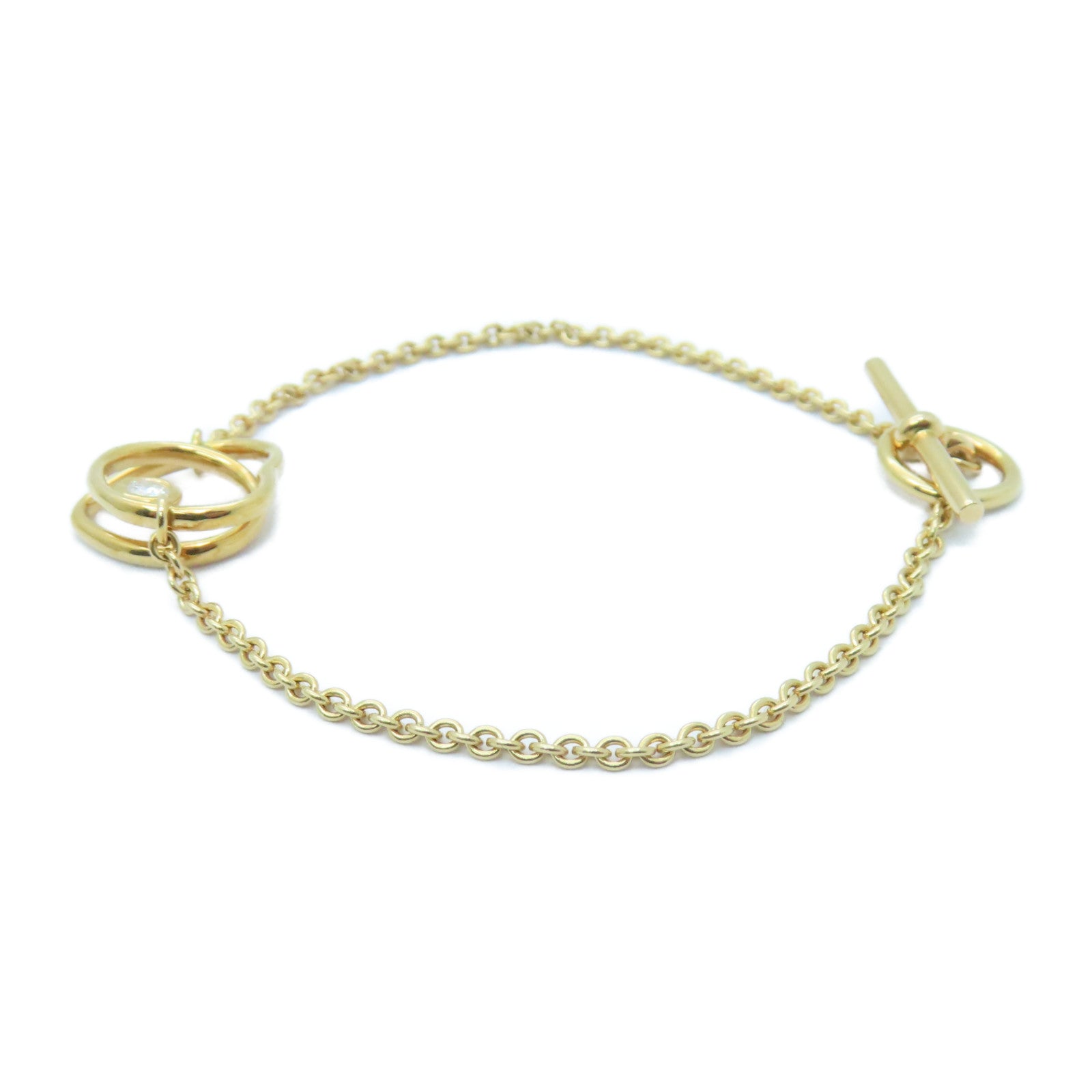 HERMES 【激減優惠】18K黃金Vertige Coeur Bracelet手鏈