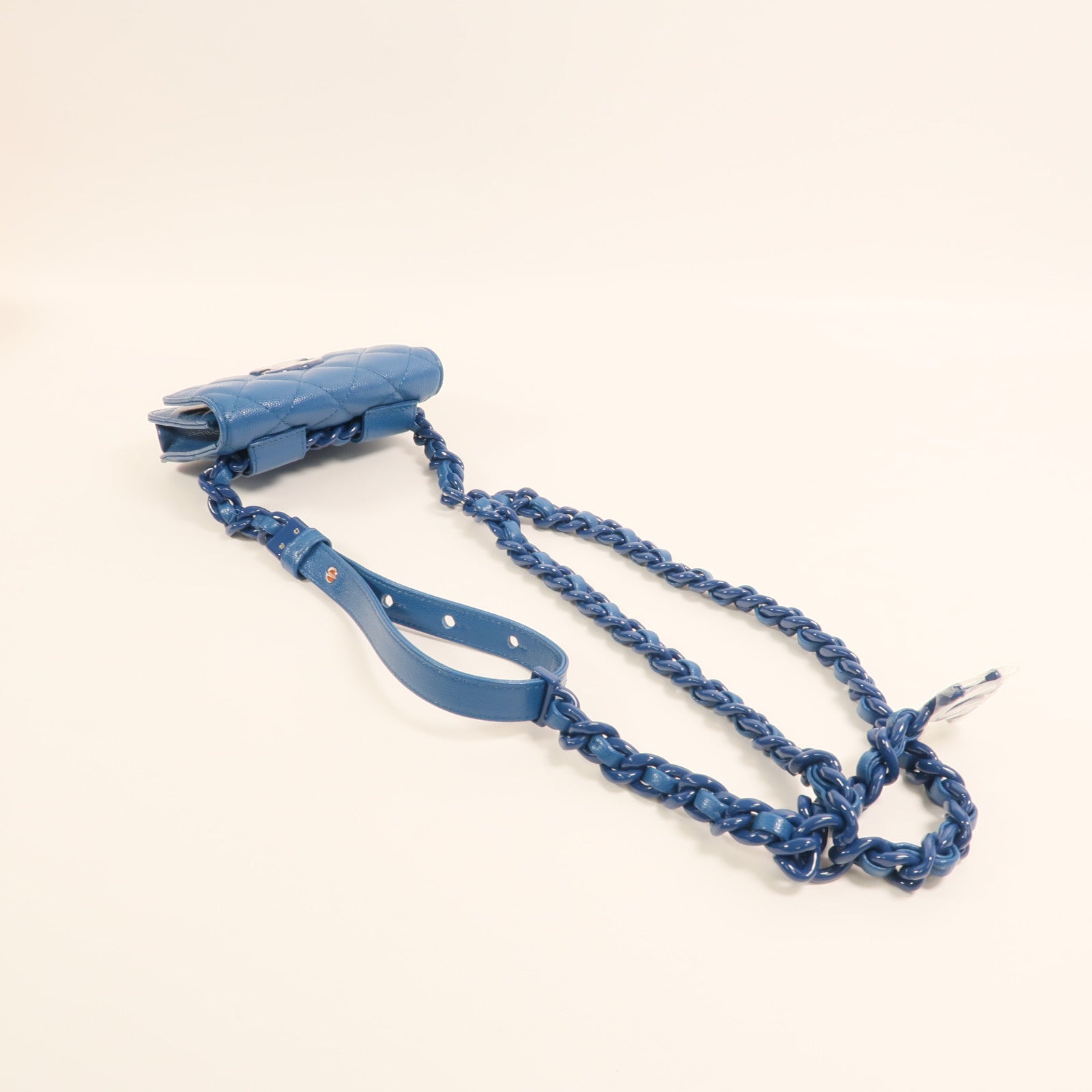 CHANEL 牛皮皮革Mini Waist Bag鏈帶腰包