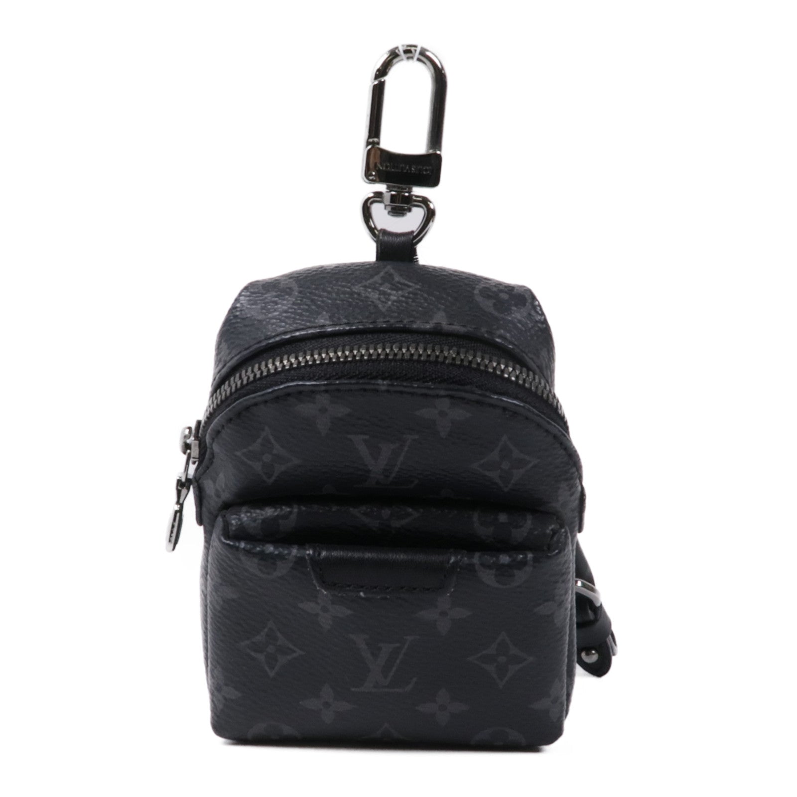 LOUIS VUITTON Monogram Eclipse Charm銀扣零錢包