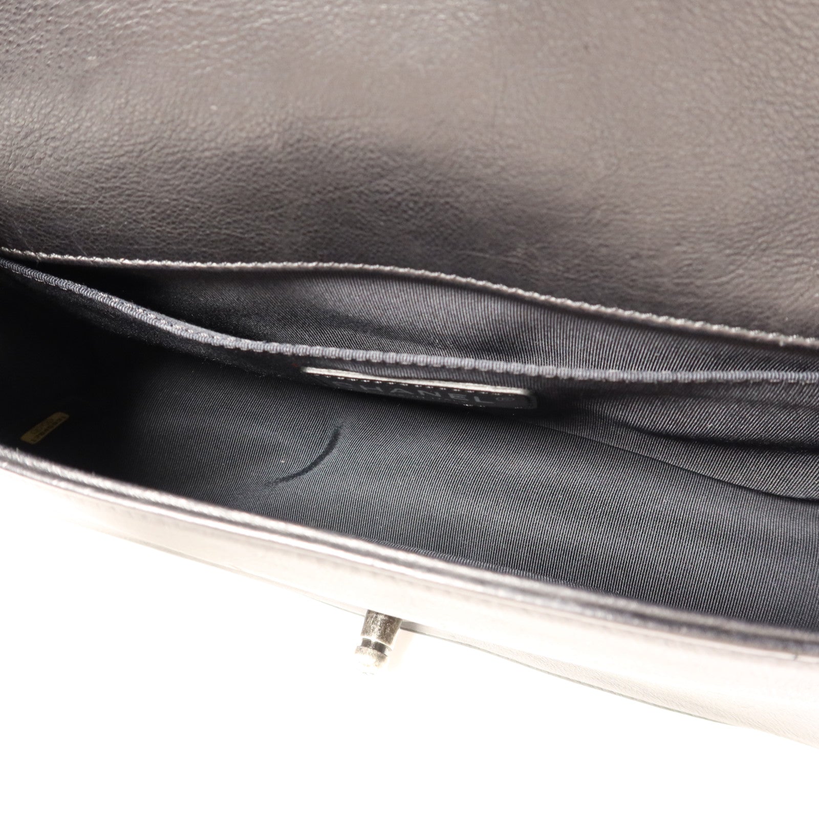 CHANEL 牛皮皮革Boy 25鏈帶肩背袋