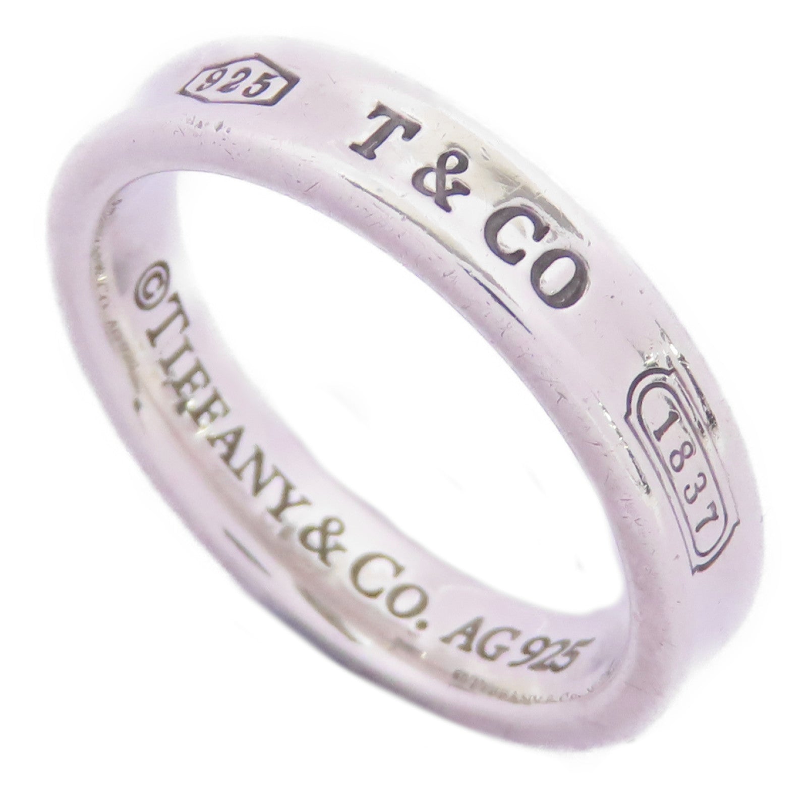 TIFFANY＆CO 925純銀1837 Ring戒指US#6.75