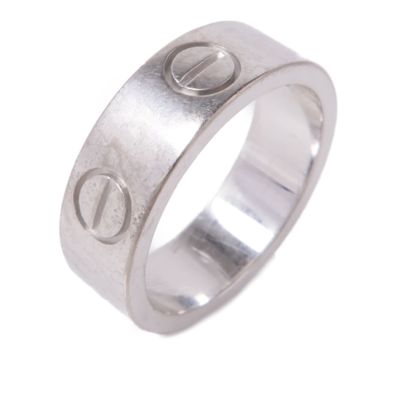 CARTIER 【激減優惠】18K白金Love Ring戒指Cartier#48/US#4.25