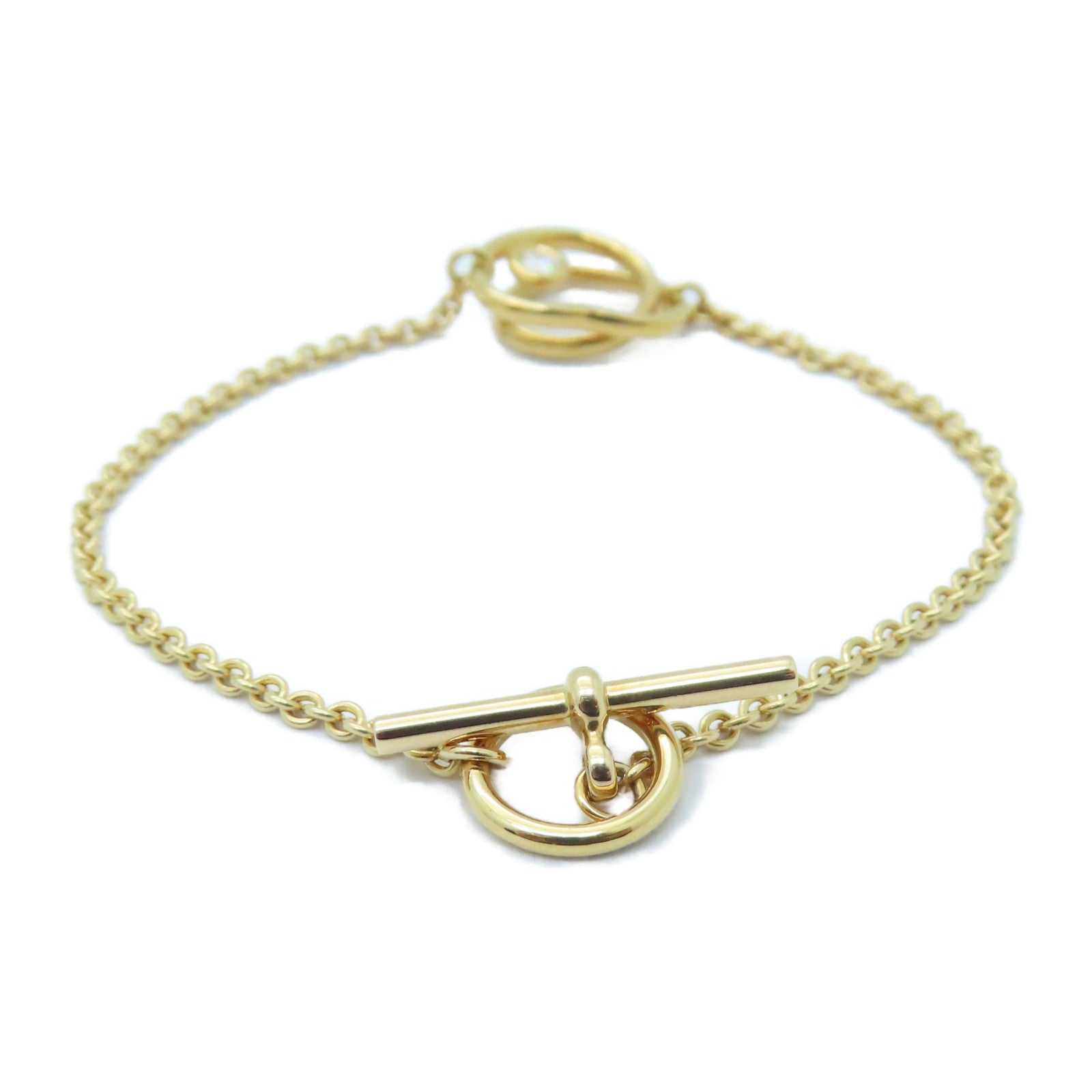 HERMES 【激減優惠】18K黃金Vertige Coeur Bracelet手鏈