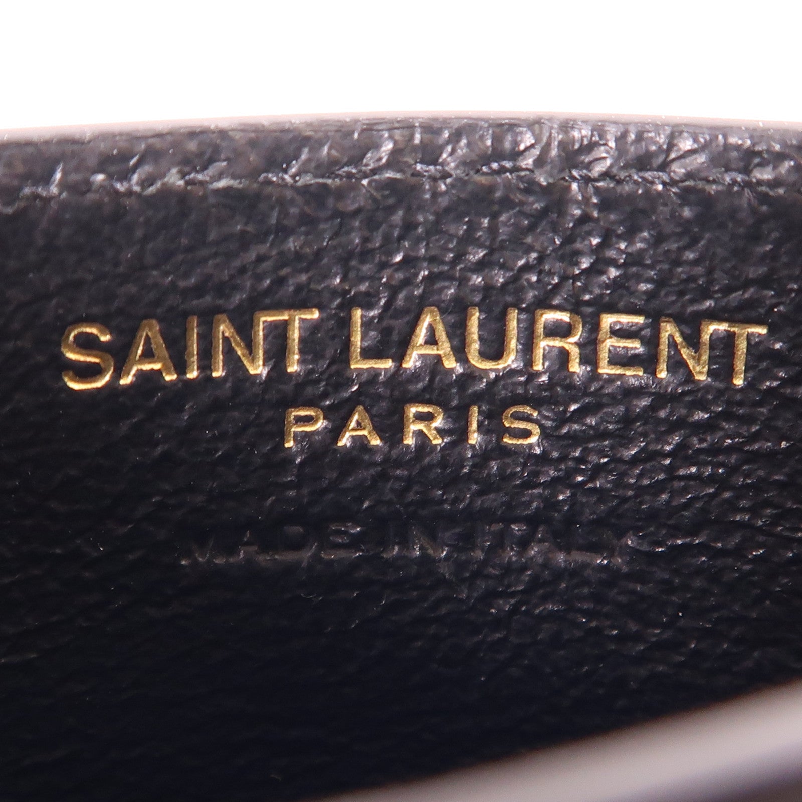 SAINT LAURENT 牛皮皮革Cassandre Card Case金扣卡片套