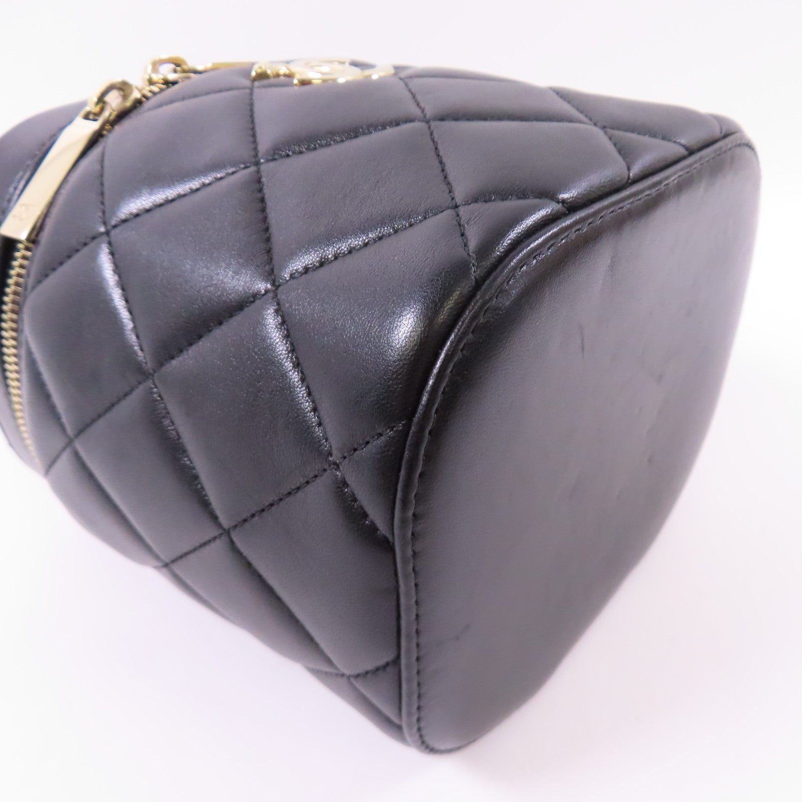 CHANEL 羊皮皮革Trendy CC Vanity Case金扣手挽肩背兩用袋