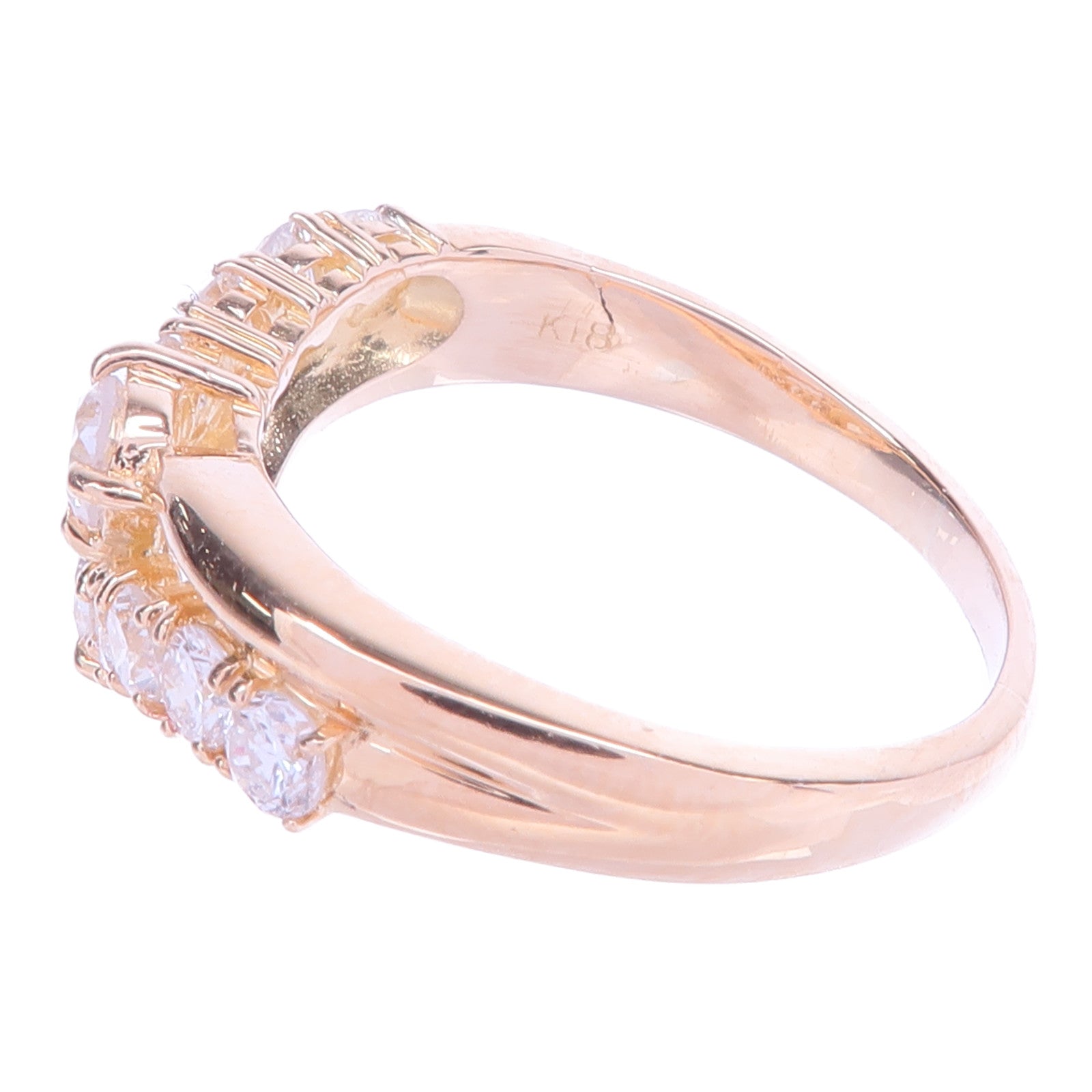 JEWELRY 【激減優惠】18K黃金Diamond Ring鑽石戒指US#8