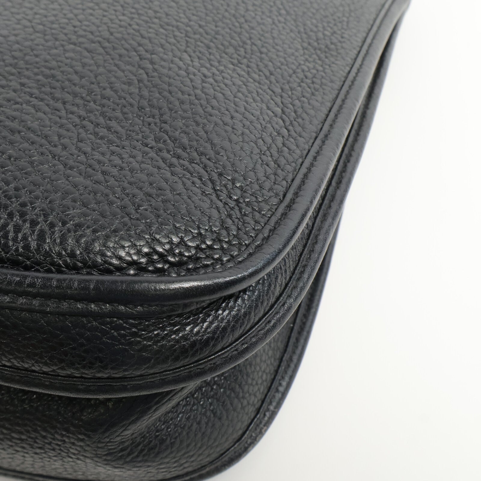 HERMES Clemence皮革Evelyne GM 肩背袋Noir
