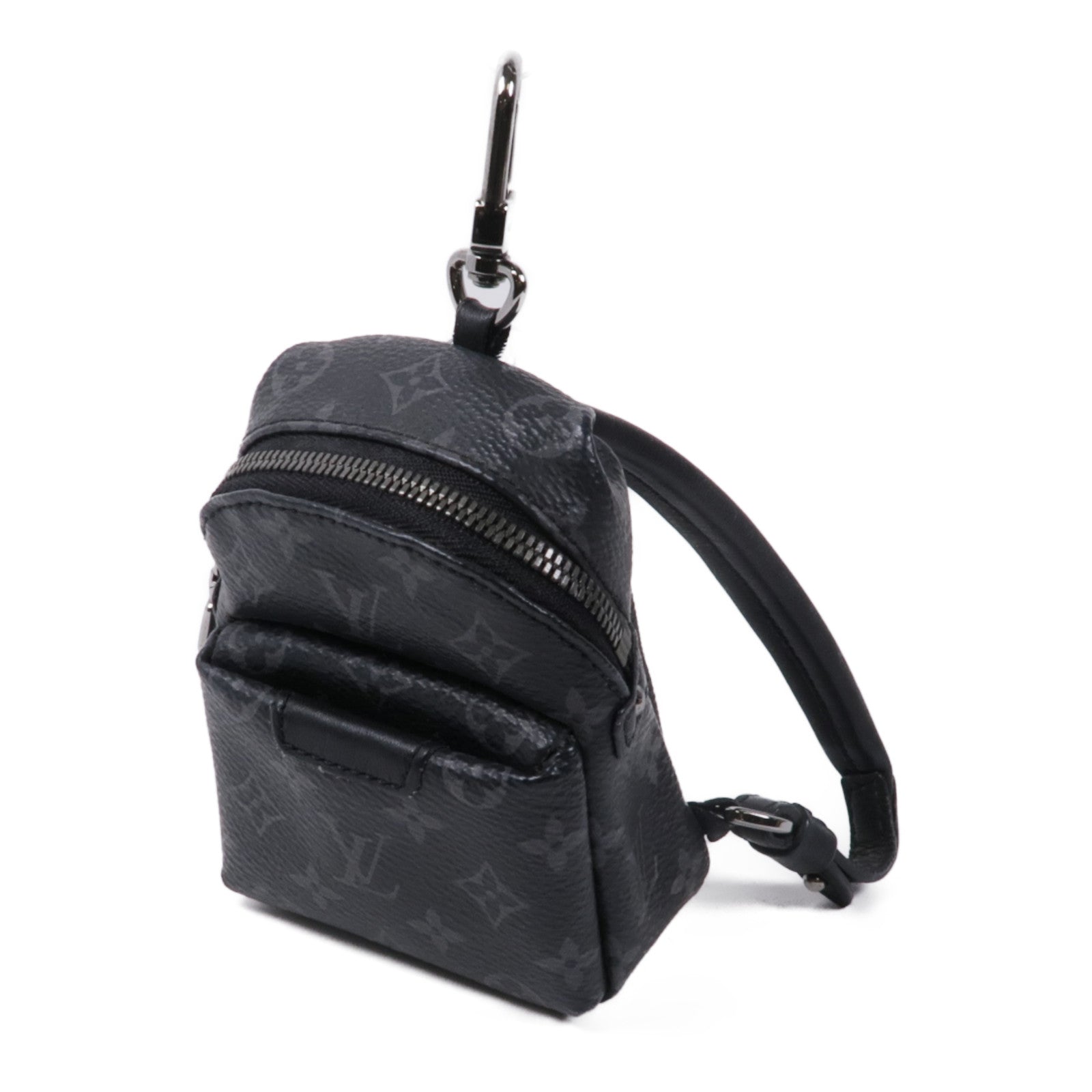 LOUIS VUITTON Monogram Eclipse Charm銀扣零錢包