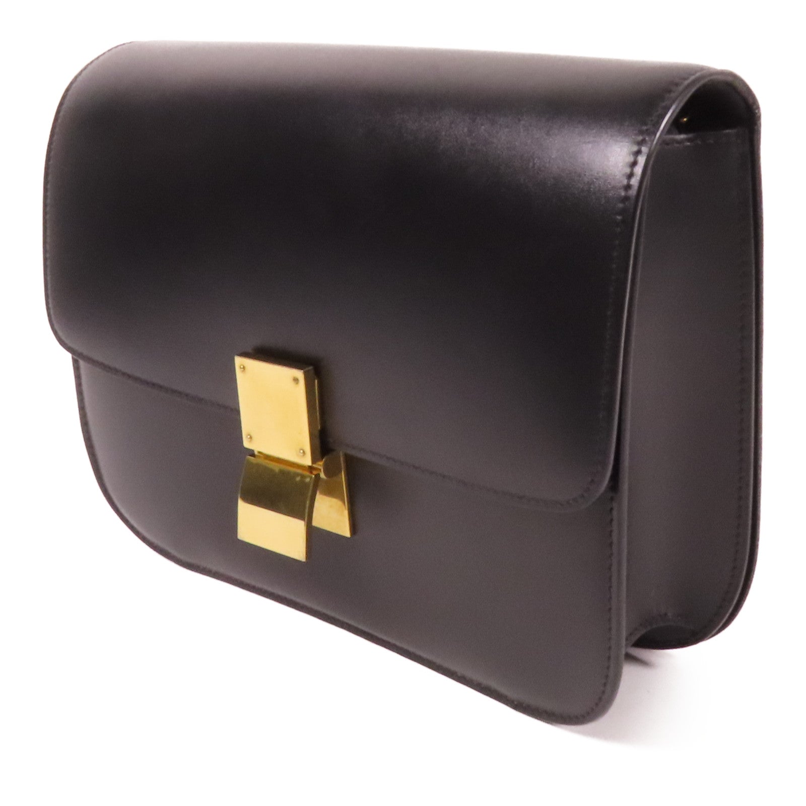 CELINE 牛皮皮革Classic Box金扣肩背袋