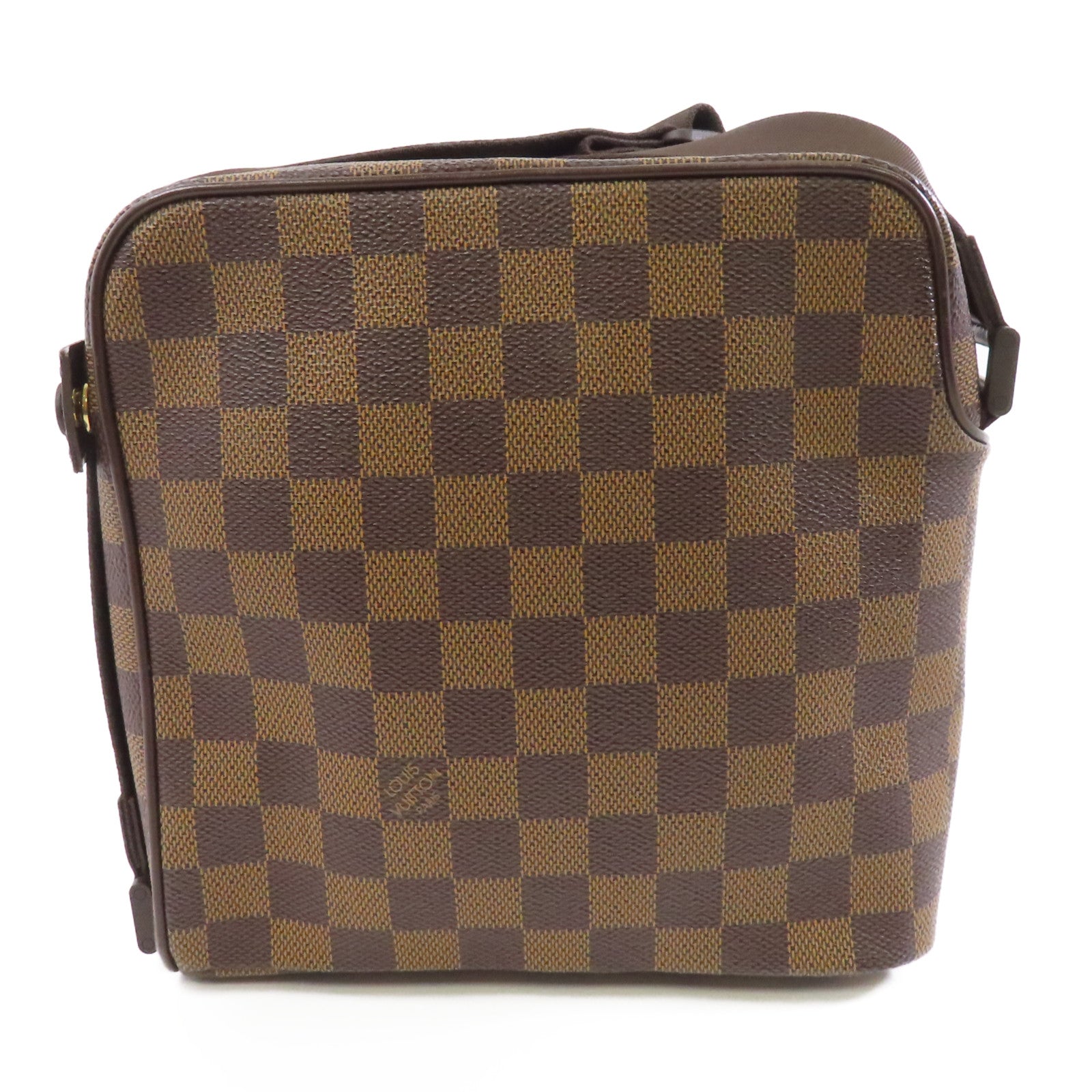 LOUIS VUITTON Damier Olav PM金扣肩背袋啡色