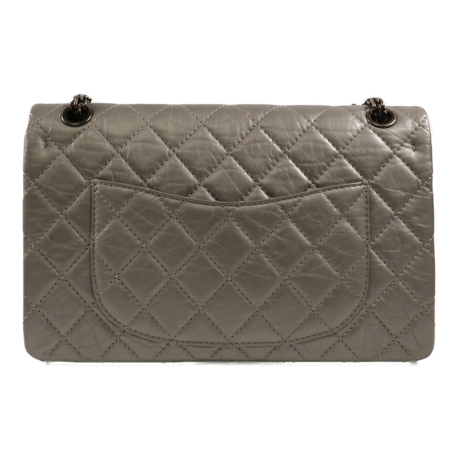 CHANEL 牛皮皮革2.55 Medium鏈帶肩背袋