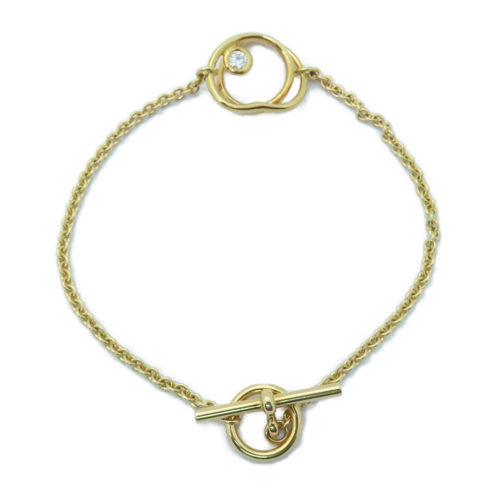 HERMES 【激減優惠】18K黃金Vertige Coeur Bracelet手鏈