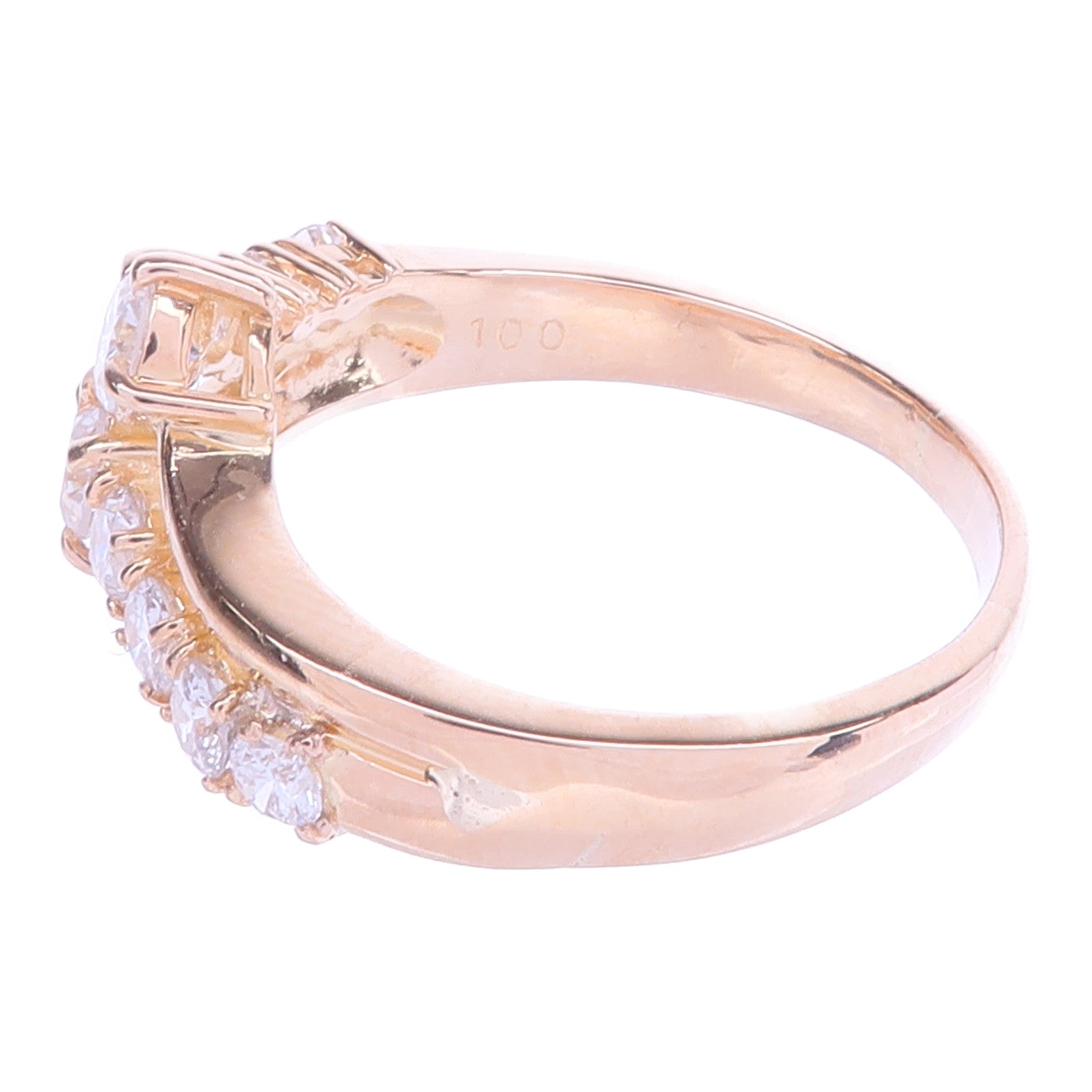 JEWELRY 【激減優惠】18K黃金Diamond Ring鑽石戒指US#8