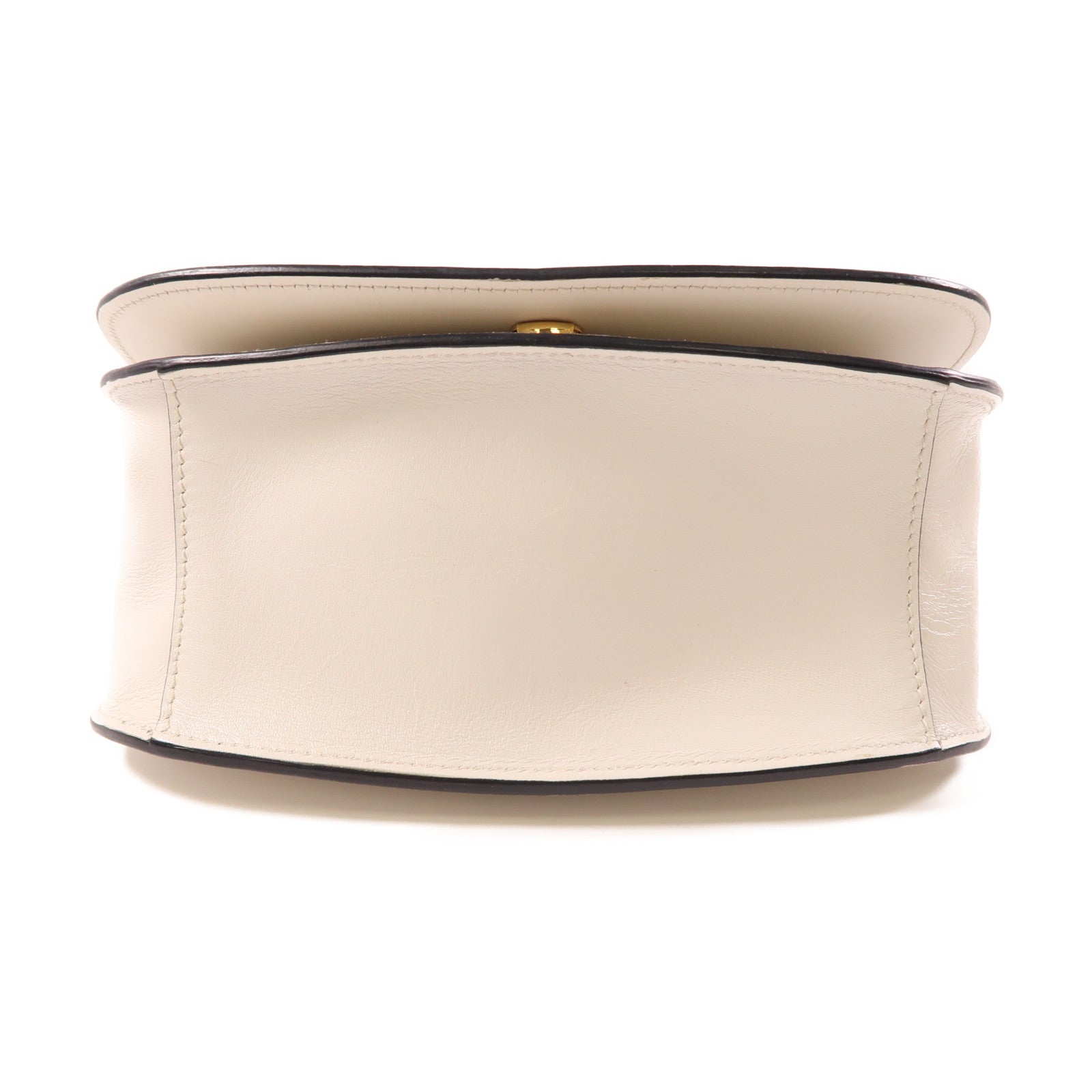 PRADA 牛皮皮革City金扣肩背袋白色