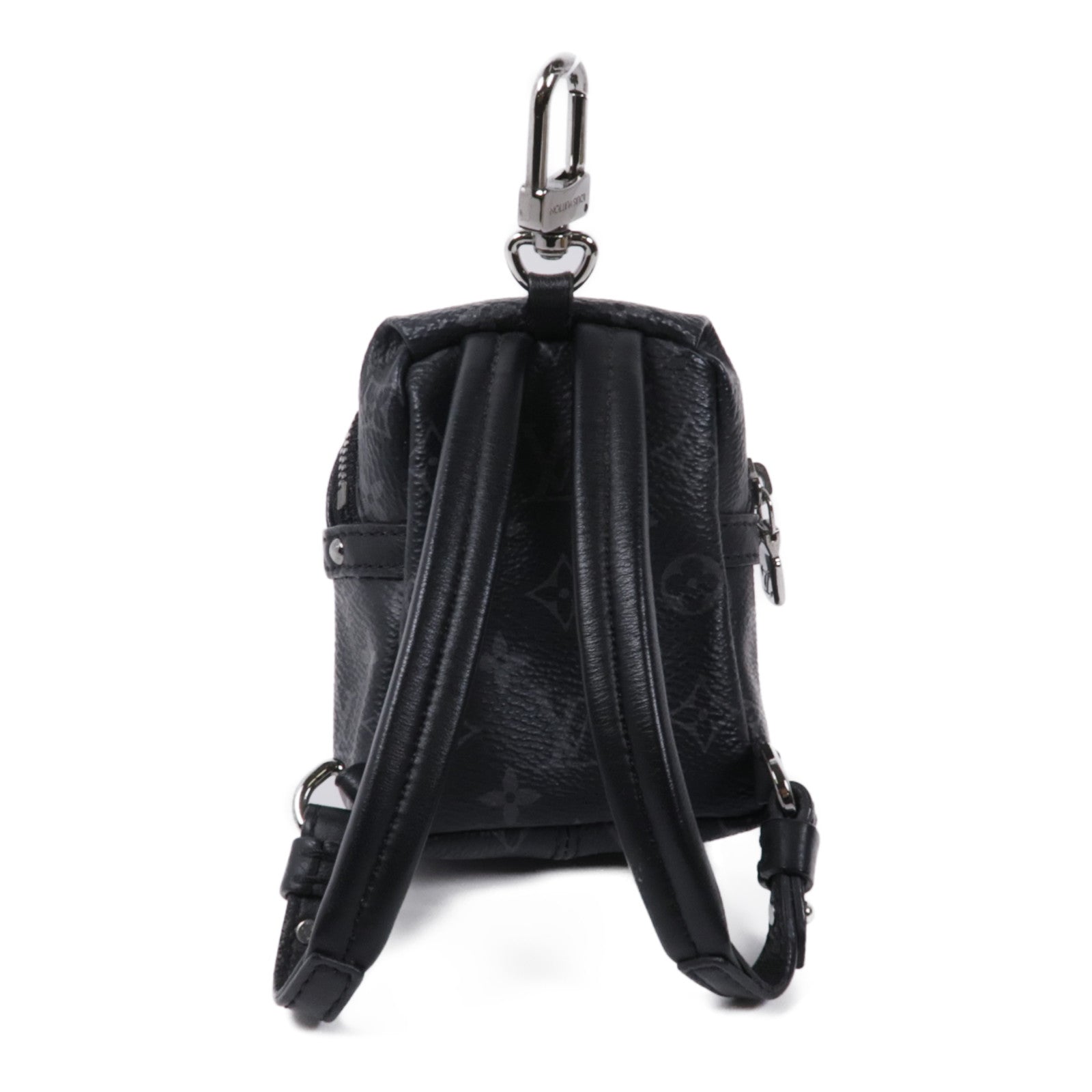 LOUIS VUITTON Monogram Eclipse Charm銀扣零錢包