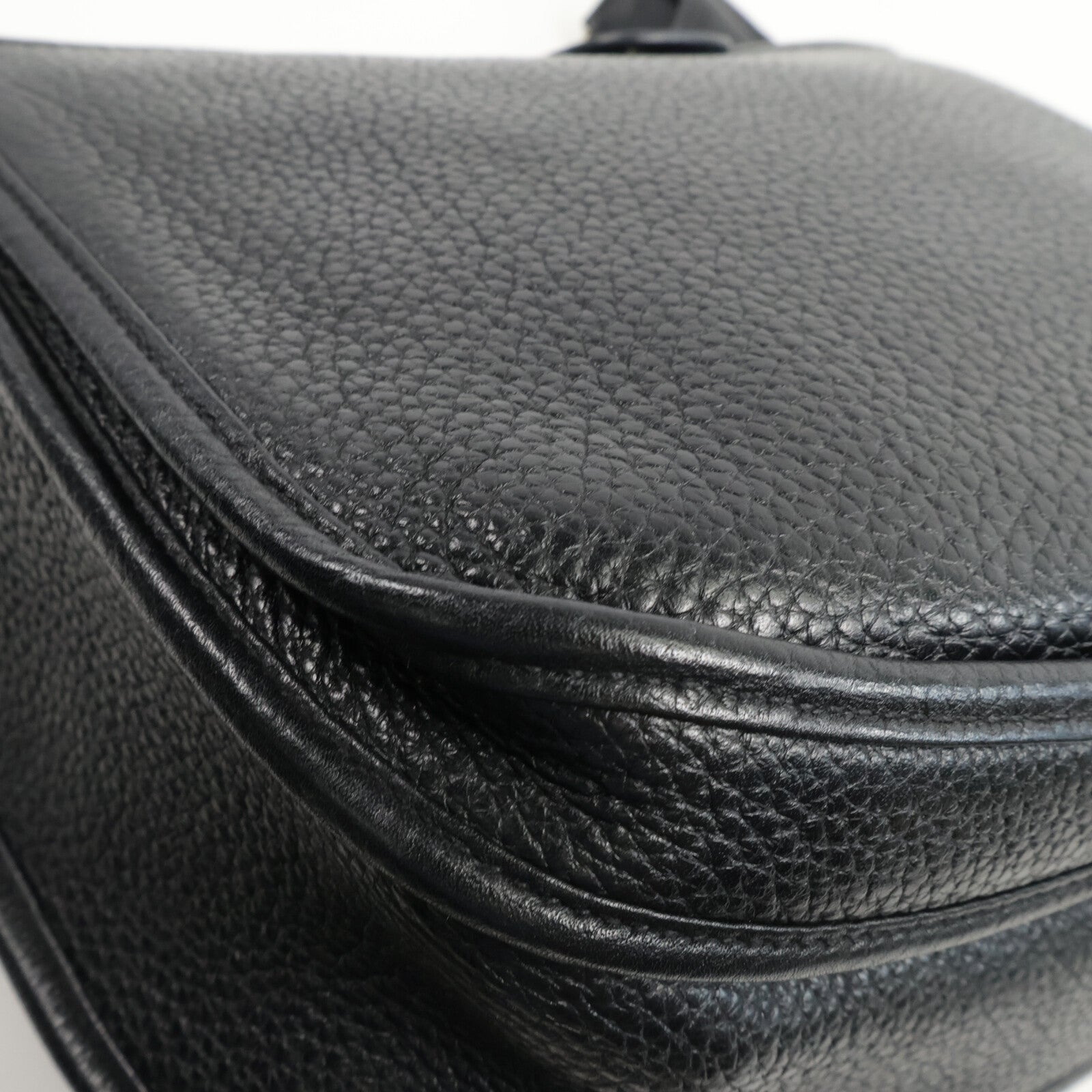 HERMES Clemence皮革Evelyne GM 肩背袋Noir