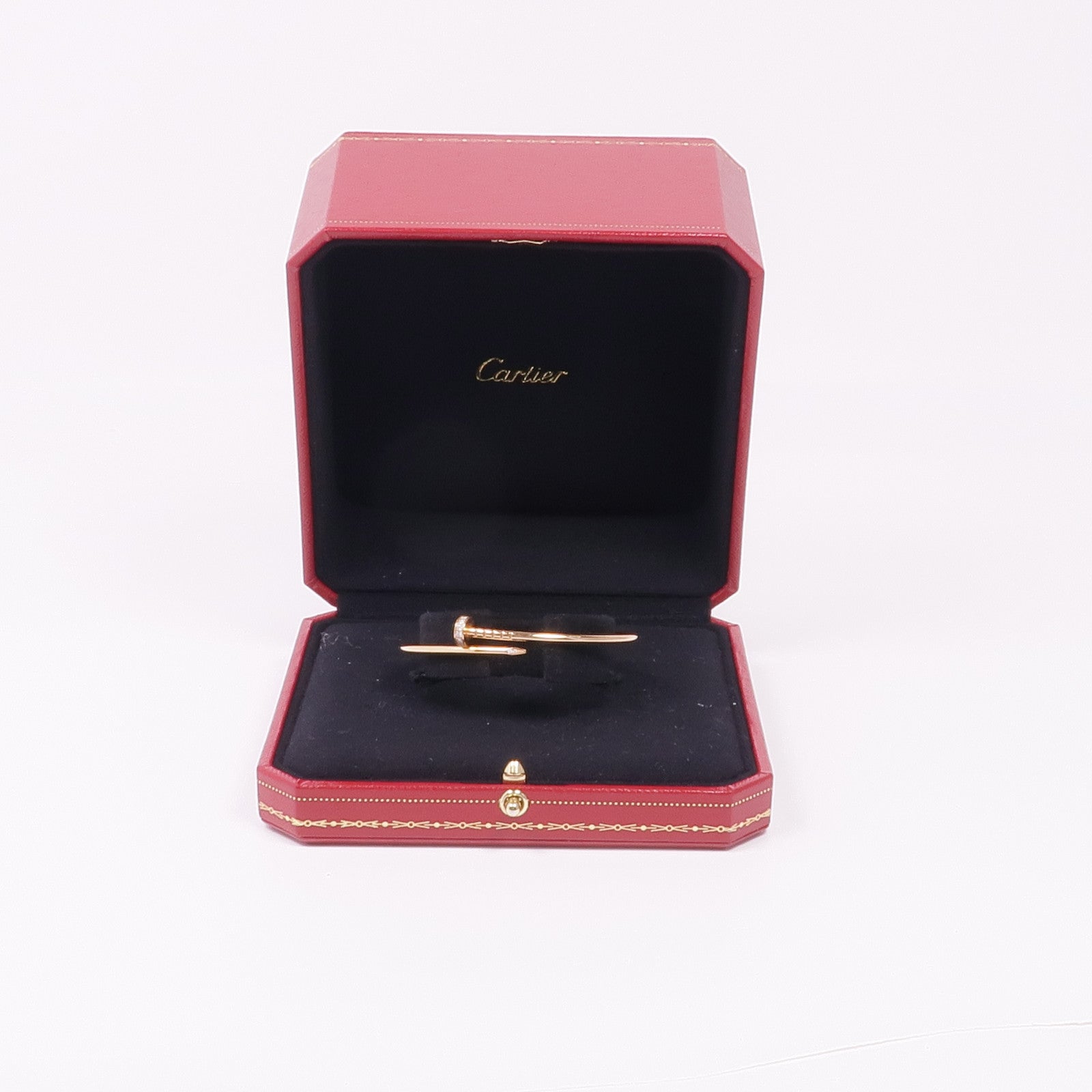 CARTIER 18K玫瑰金Juste un Clou鑽石手鐲Cartier#16