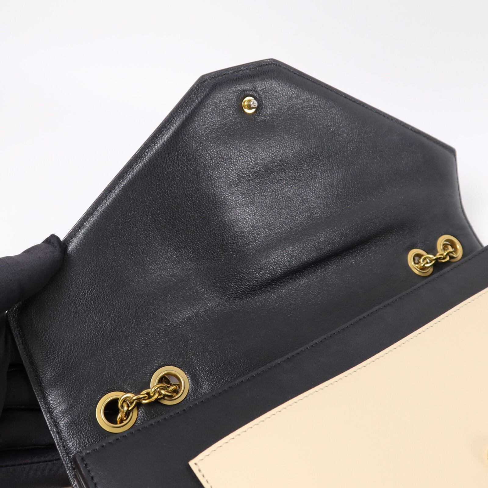 CELINE 牛皮皮革Pocket Envelope WOC鏈帶肩背袋