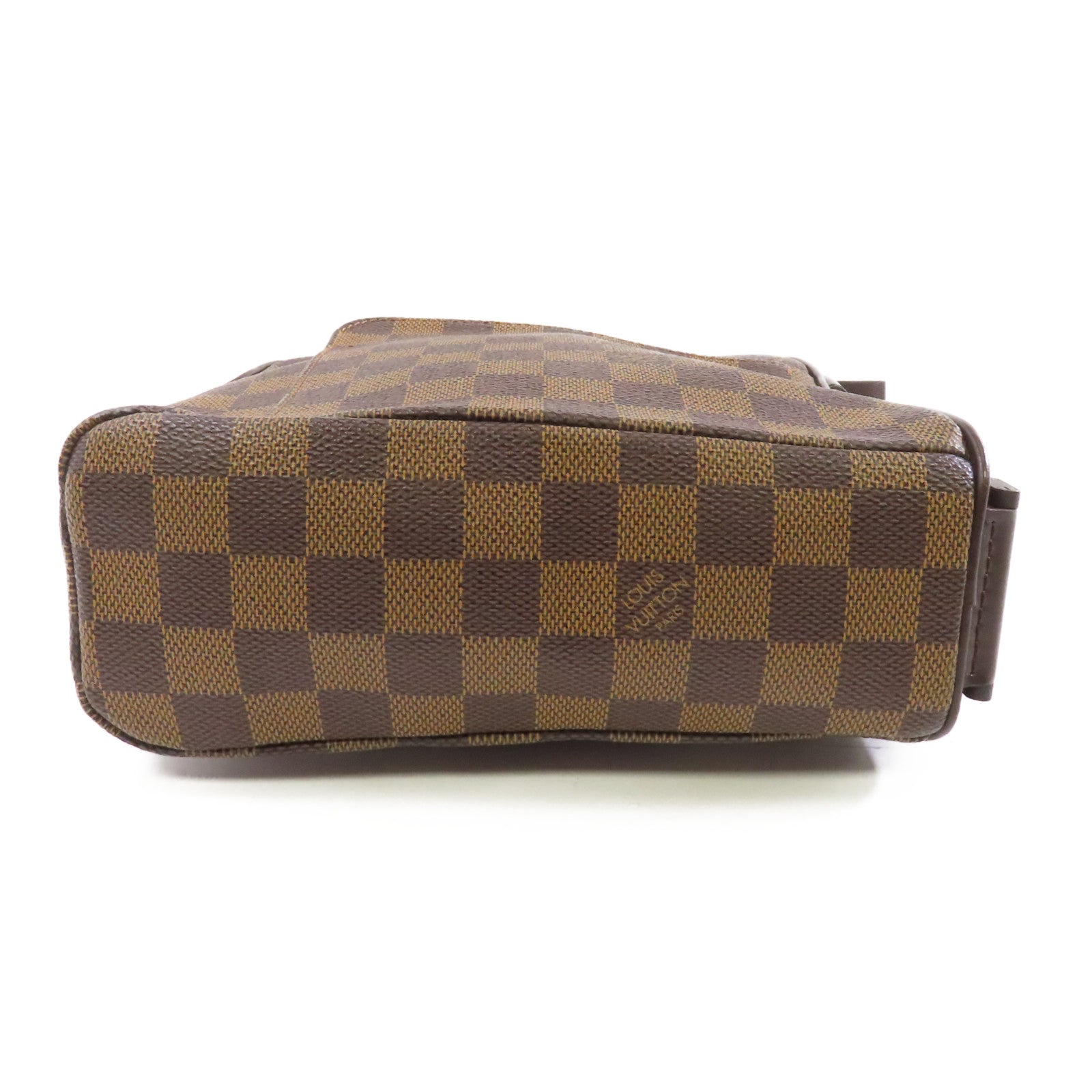 LOUIS VUITTON Damier Olav PM金扣肩背袋啡色