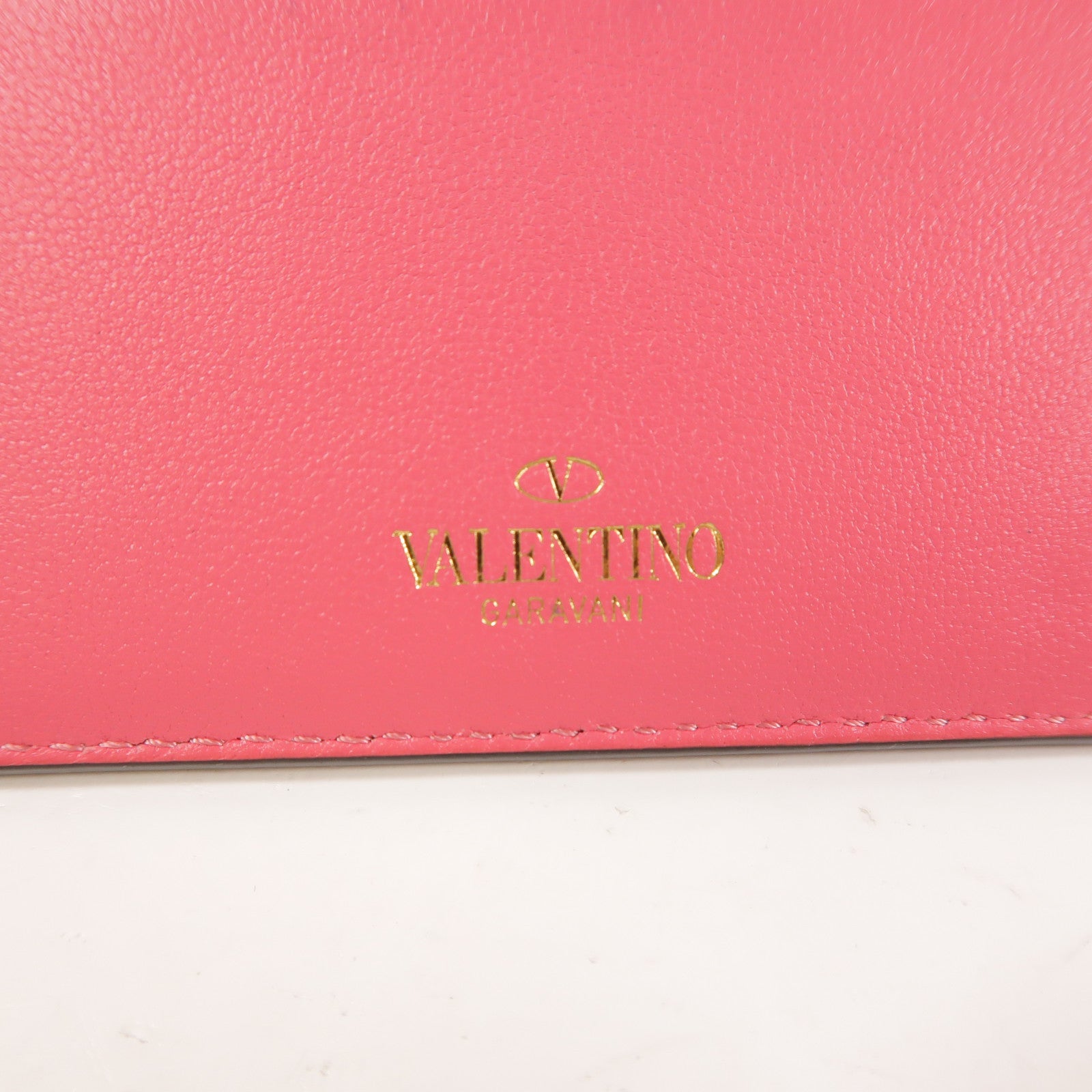 Valentino 牛皮皮革Card Case金扣卡片套