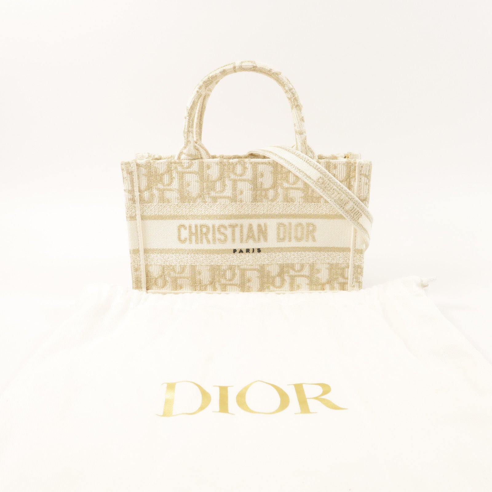 Dior 帆布Book Tote Mini手挽肩背兩用袋