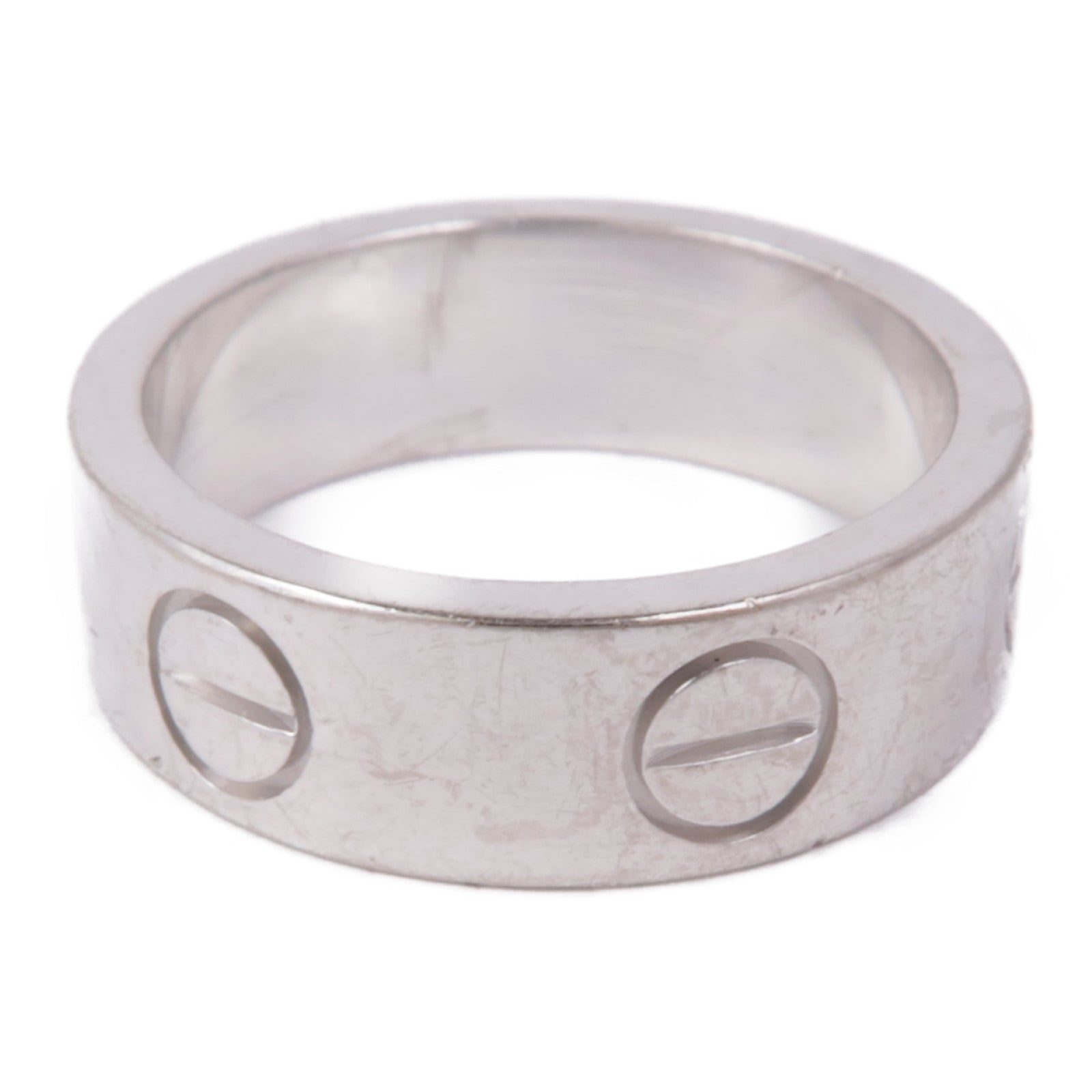 CARTIER 【激減優惠】18K白金Love Ring戒指Cartier#48/US#4.25