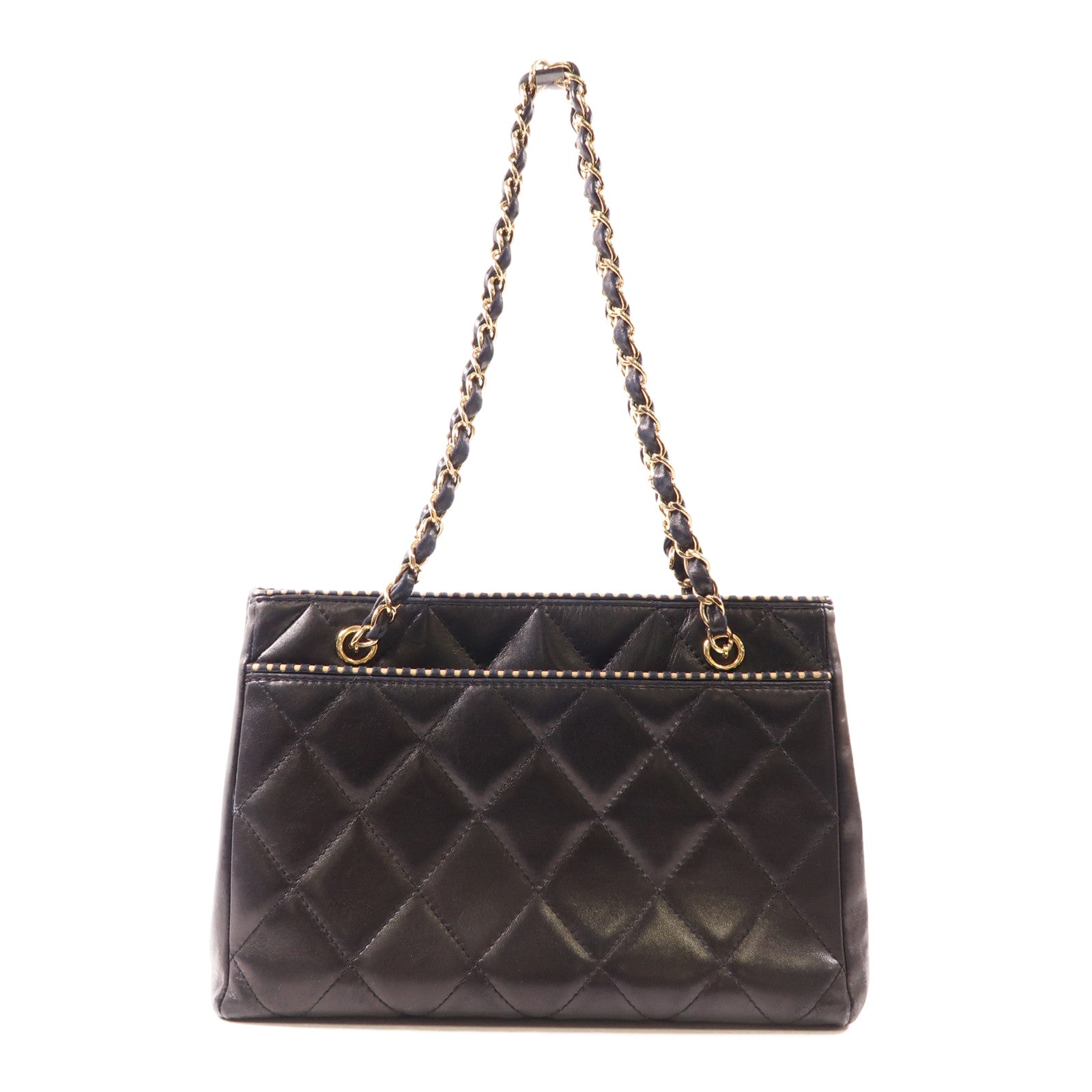 CHANEL 牛皮皮革2 Way Bag金扣鏈帶肩背袋
