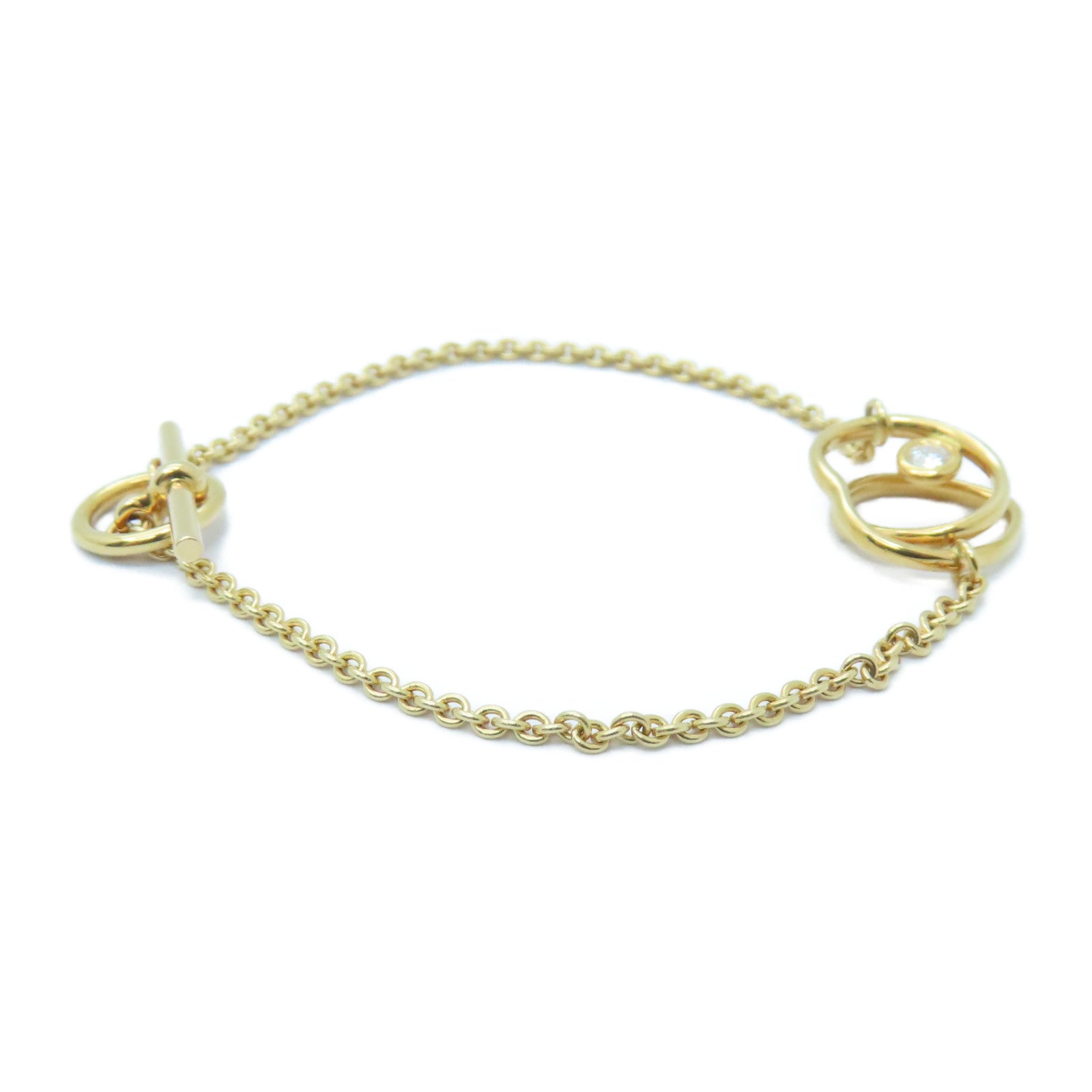 HERMES 【激減優惠】18K黃金Vertige Coeur Bracelet手鏈