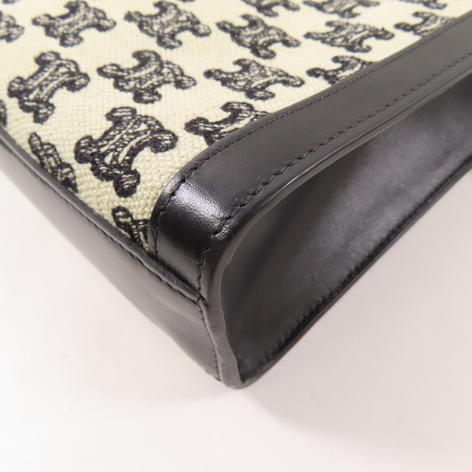 CELINE 【激減優惠】帆布/皮革2 Way Bag金扣手挽肩背兩用袋