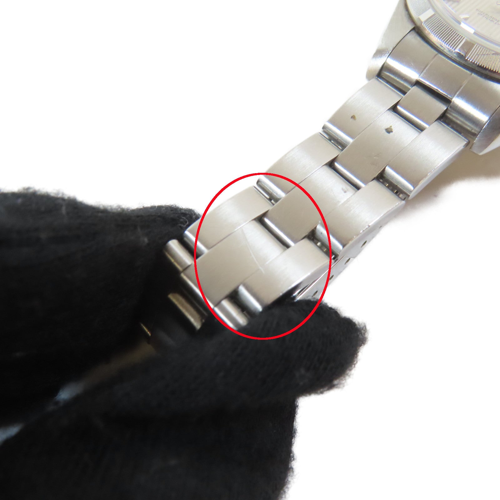 ROLEX Date不鏽鋼手錶自動機芯銀色