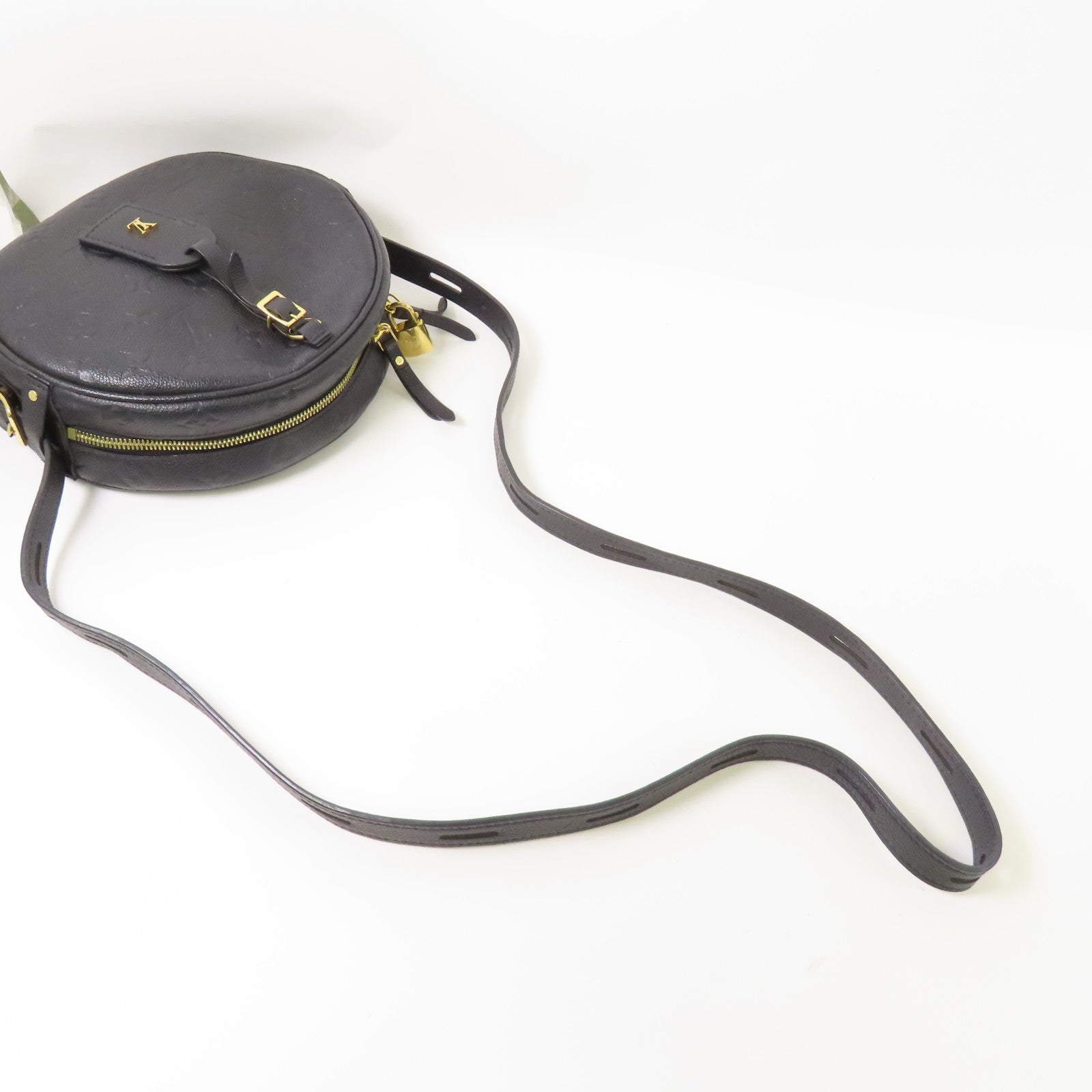LOUIS VUITTON LV GHW Boite Chapeau Shoulder Bag M45649 Monogram Empreinte Black