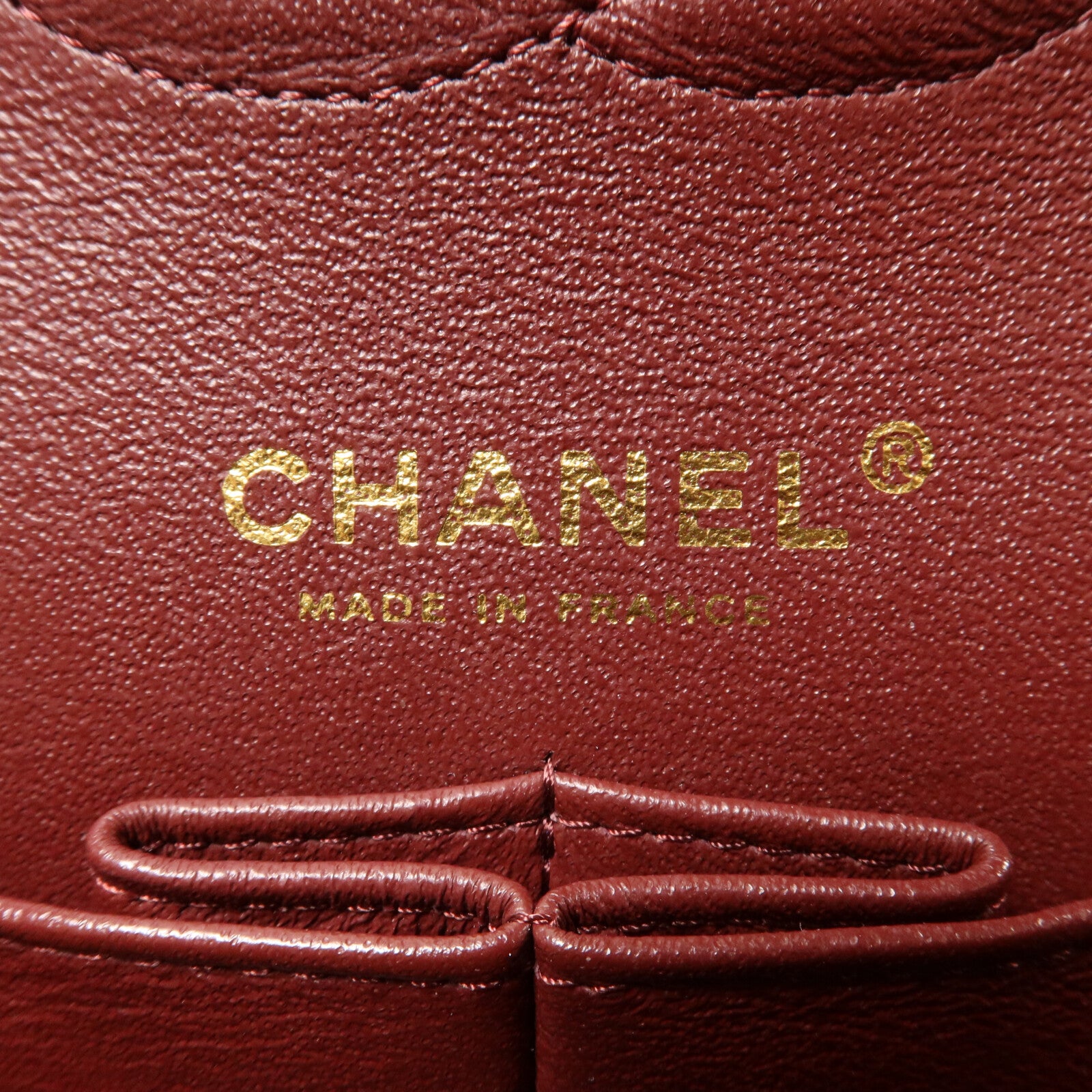CHANEL 牛皮皮革/羊毛Paris-Hamburg Classic 25 鏈帶肩背袋