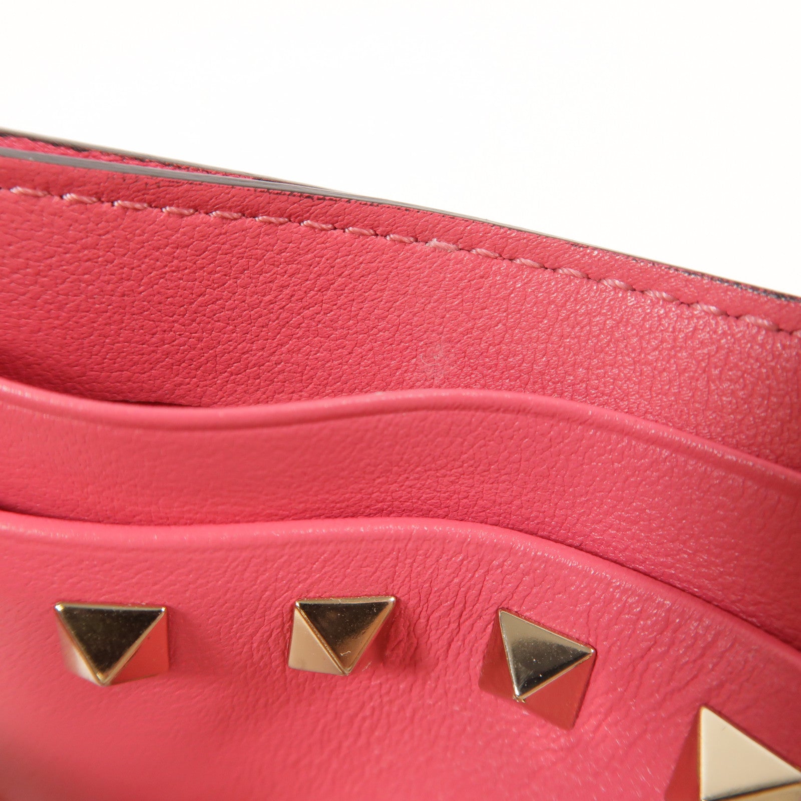 Valentino 牛皮皮革Card Case金扣卡片套