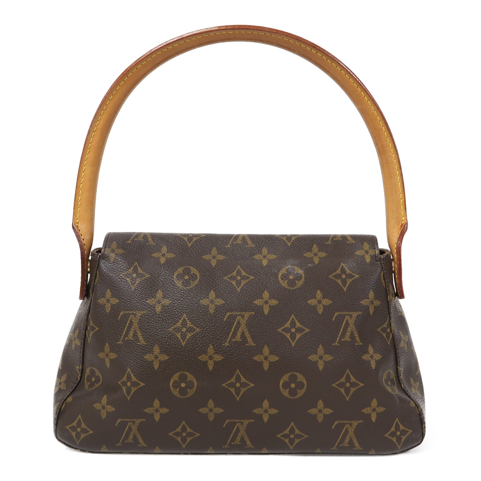 LOUIS VUITTON Monogram Looping金扣肩背袋啡色