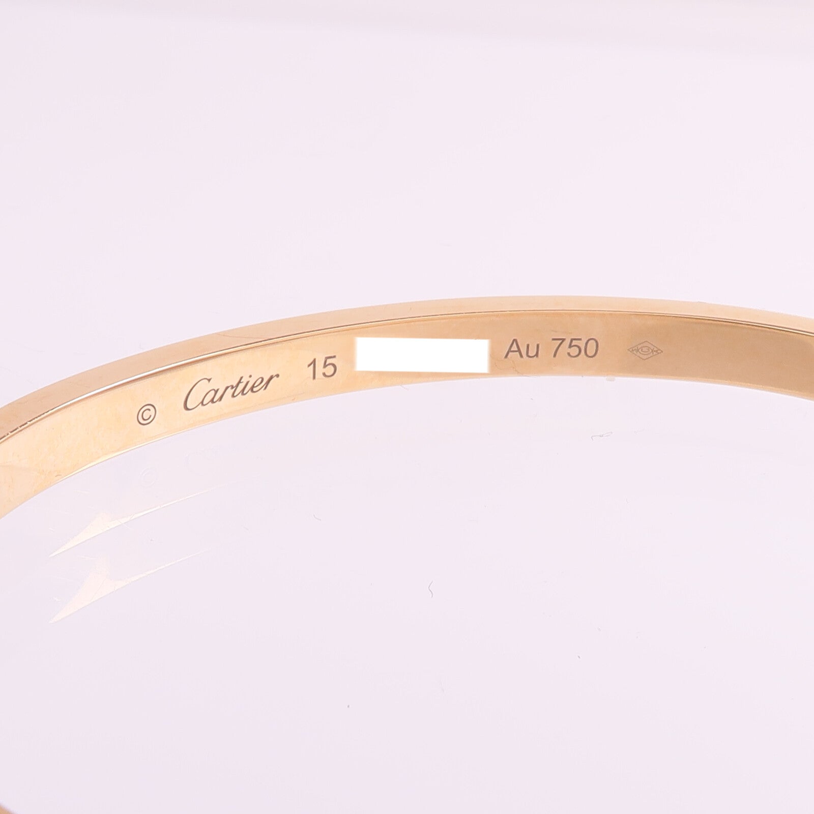 CARTIER 18K玫瑰金Love Bracelet Small Model 6 Diamonds鑽石手鐲Cartier#15