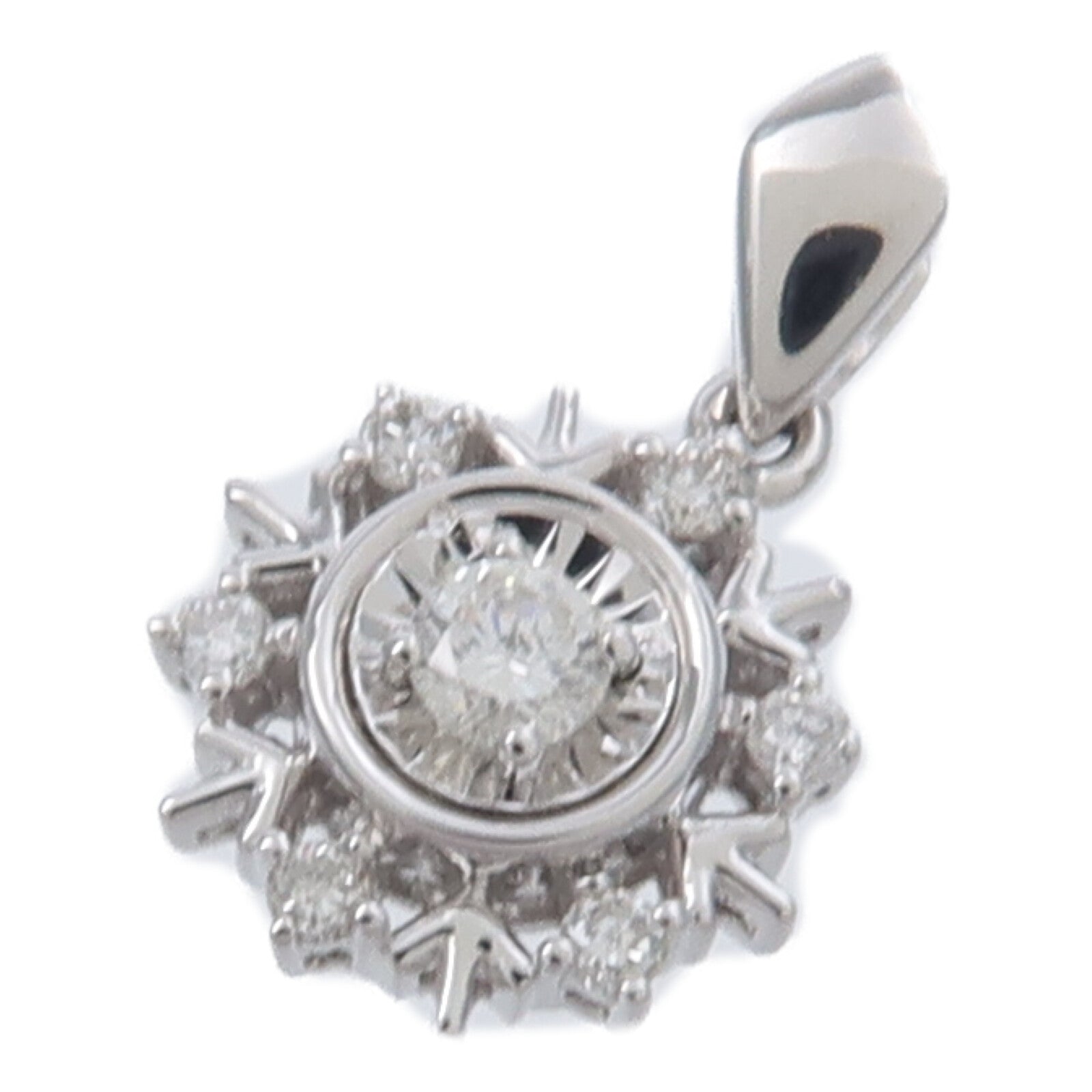 JEWELRY 18K白金Diamond Pendant Top鑽石吊墜