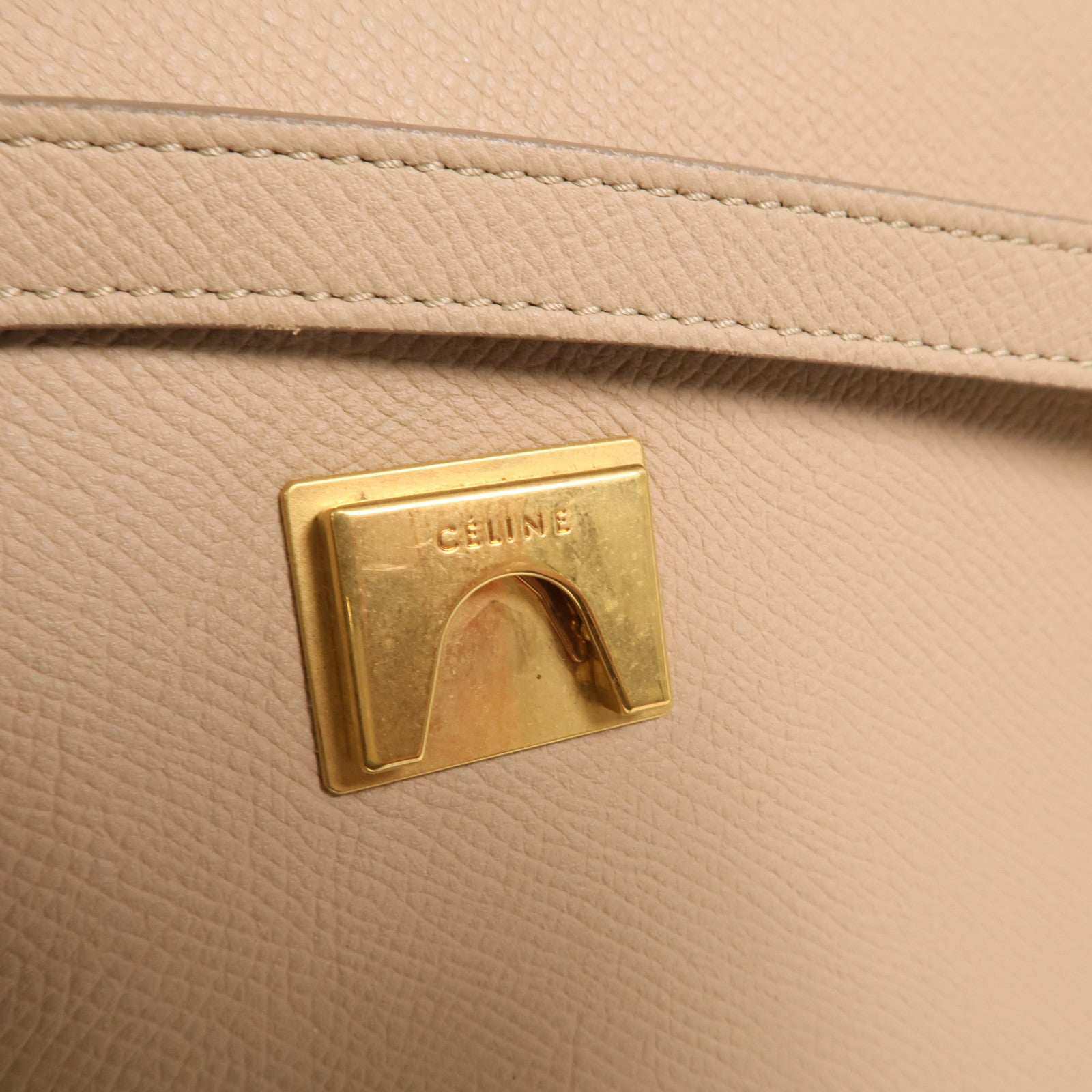 CELINE 牛皮皮革Micro Belt Bag金扣手挽肩背兩用袋