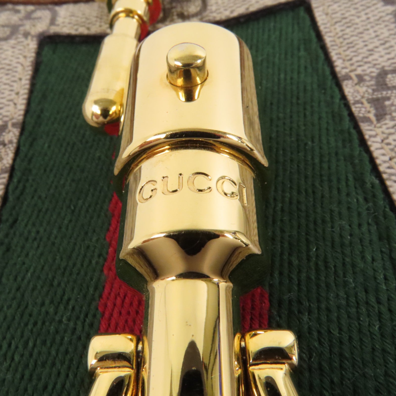 GUCCI 塗層帆布Jackie 1961 Medium金扣手挽肩背兩用袋