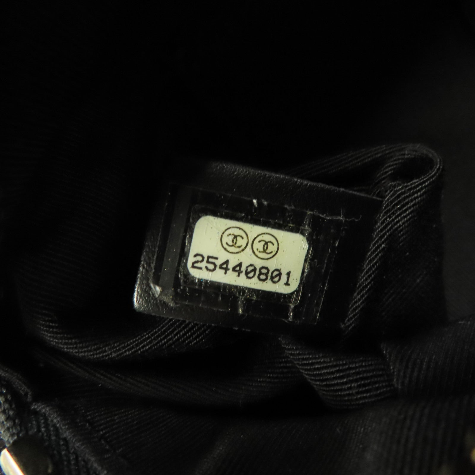 CHANEL 菱格牛皮皮革Waist Bag金扣鏈帶肩背袋黑色