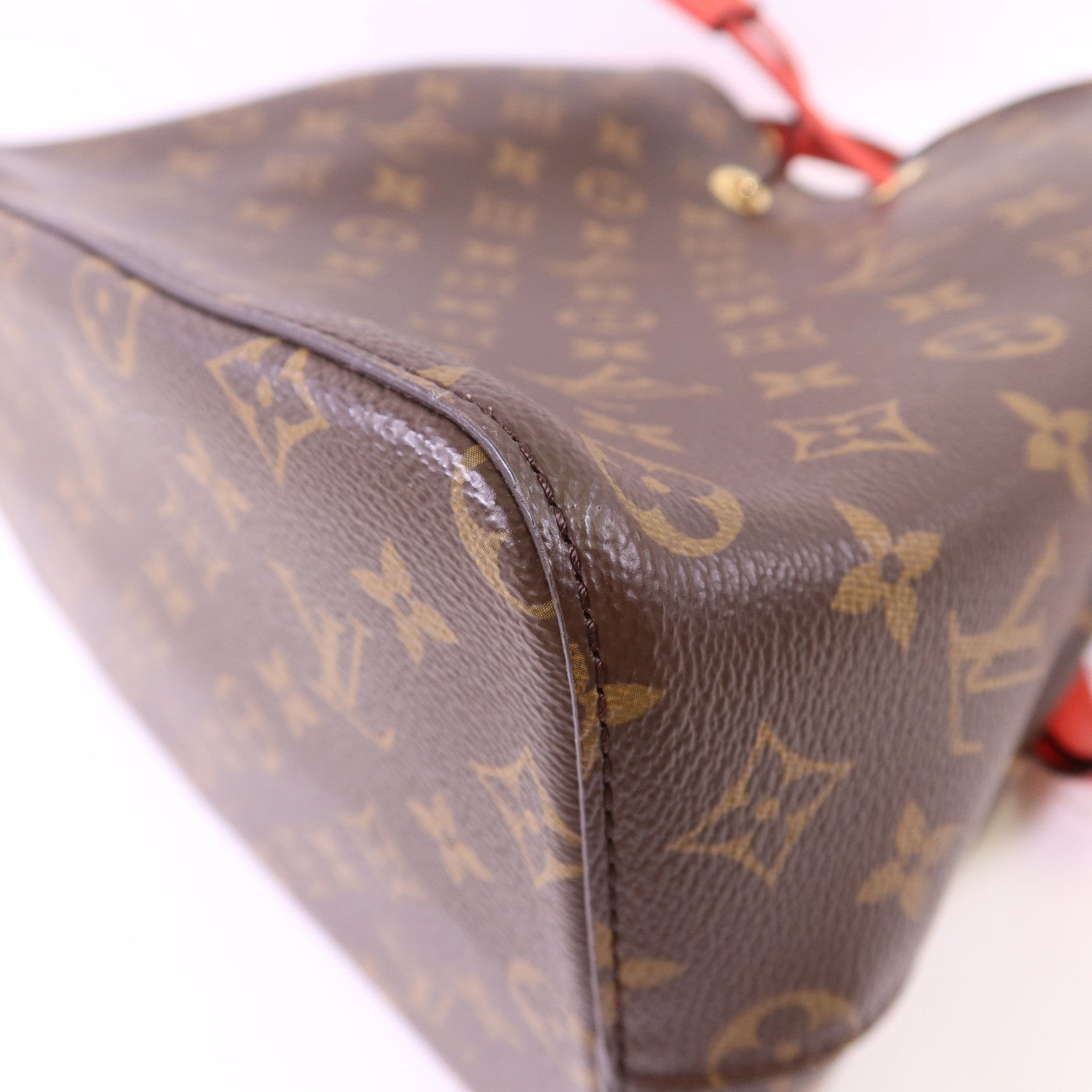 LOUIS VUITTON Monogram Neo Noe Bucket Bag金扣肩背袋Coquelicot