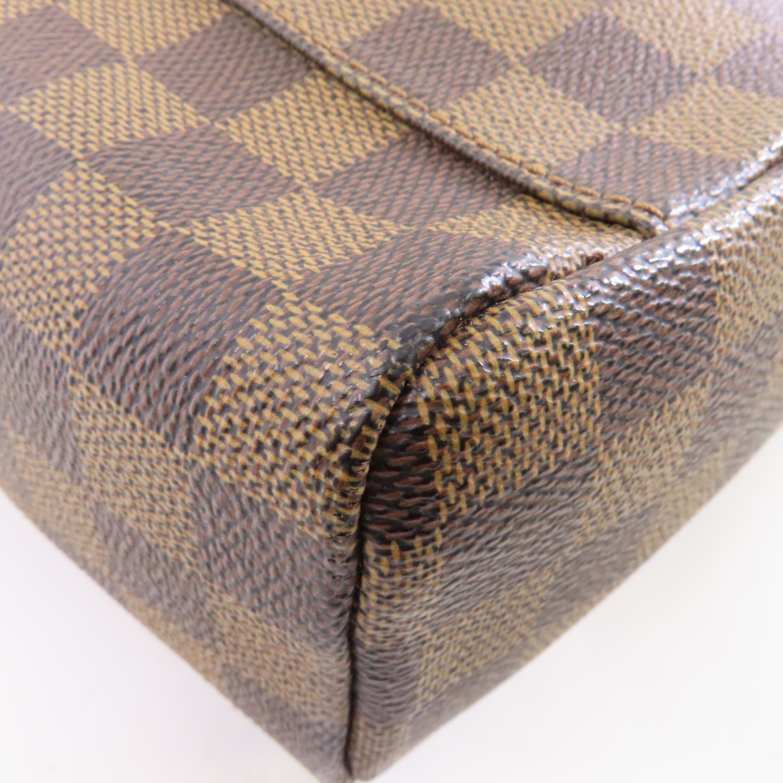 LOUIS VUITTON Damier Olav PM金扣肩背袋啡色