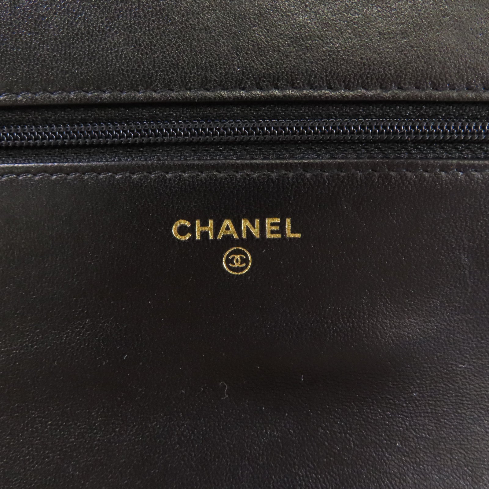 CHANEL 菱格羊皮皮革WOC 2Way Chain Shoulder Bag金扣手挽肩背兩用袋黑色