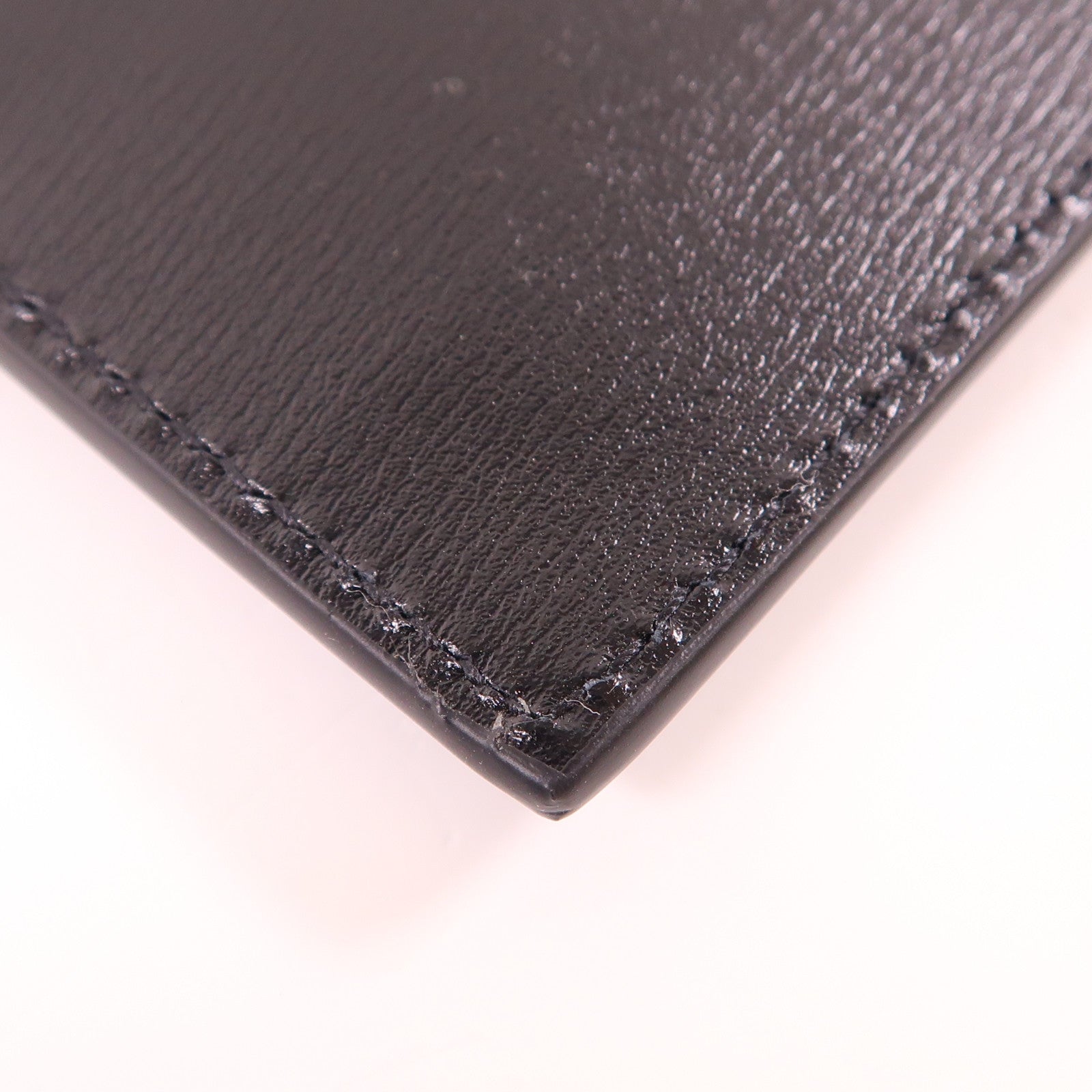 SAINT LAURENT 牛皮皮革Tiny Cassandre Card Case金扣卡片套