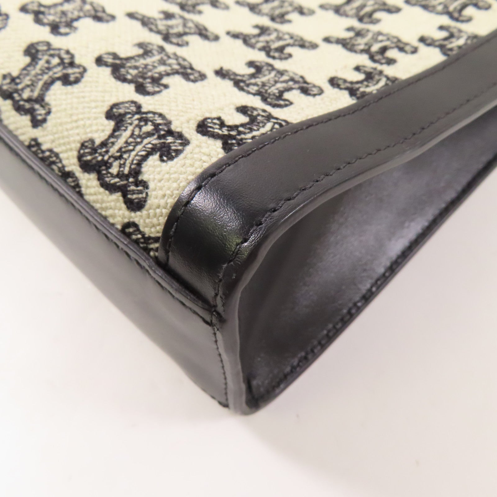 CELINE 【激減優惠】帆布/皮革2 Way Bag金扣手挽肩背兩用袋