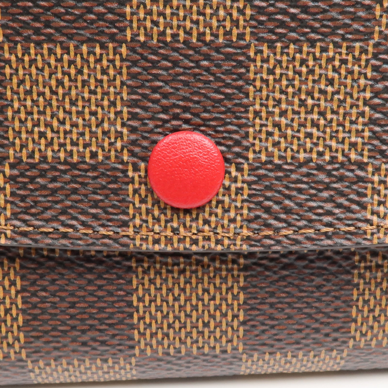 LOUIS VUITTON Damier Portefeuille Emilie Long Wallet金扣長錢包