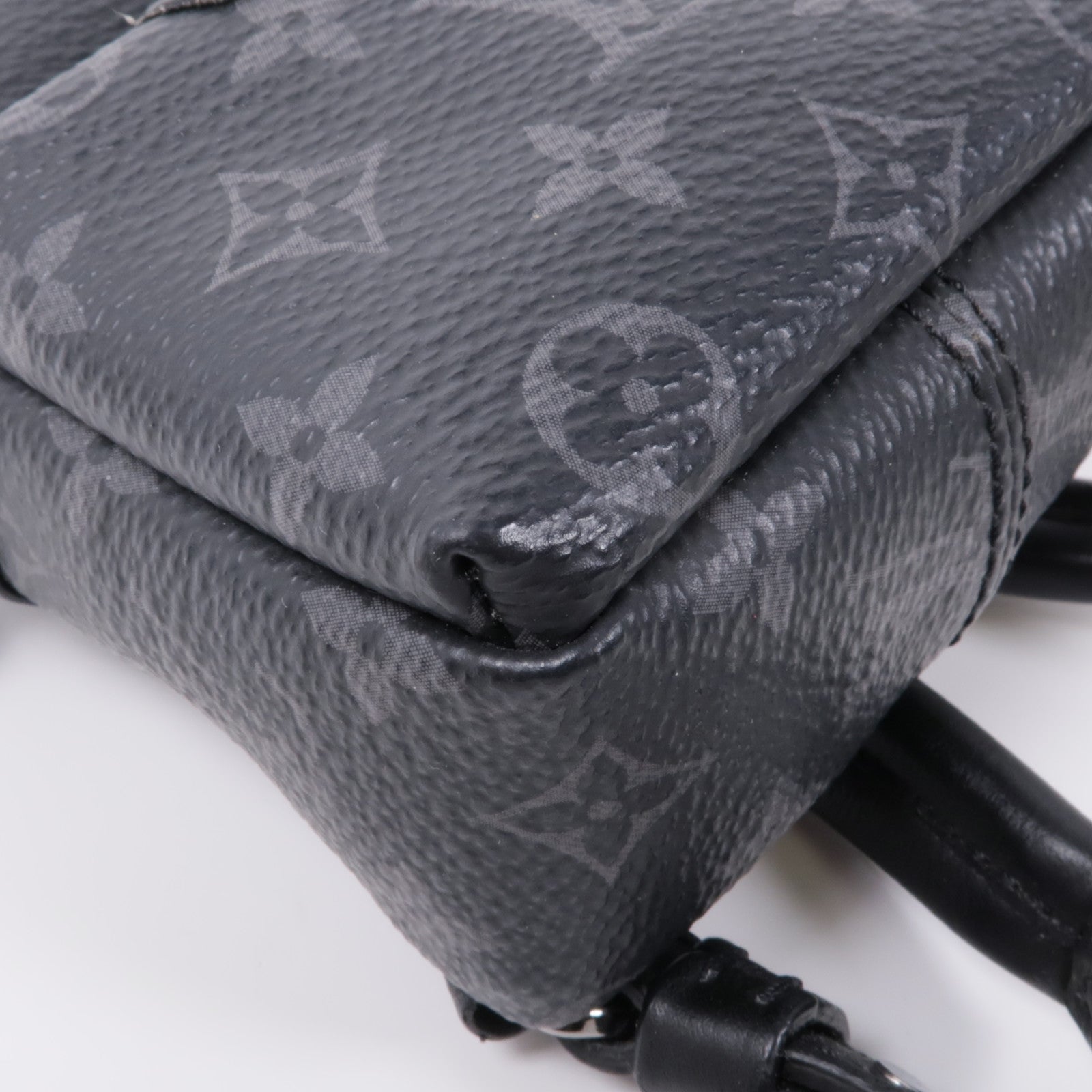 LOUIS VUITTON Monogram Eclipse Charm銀扣零錢包
