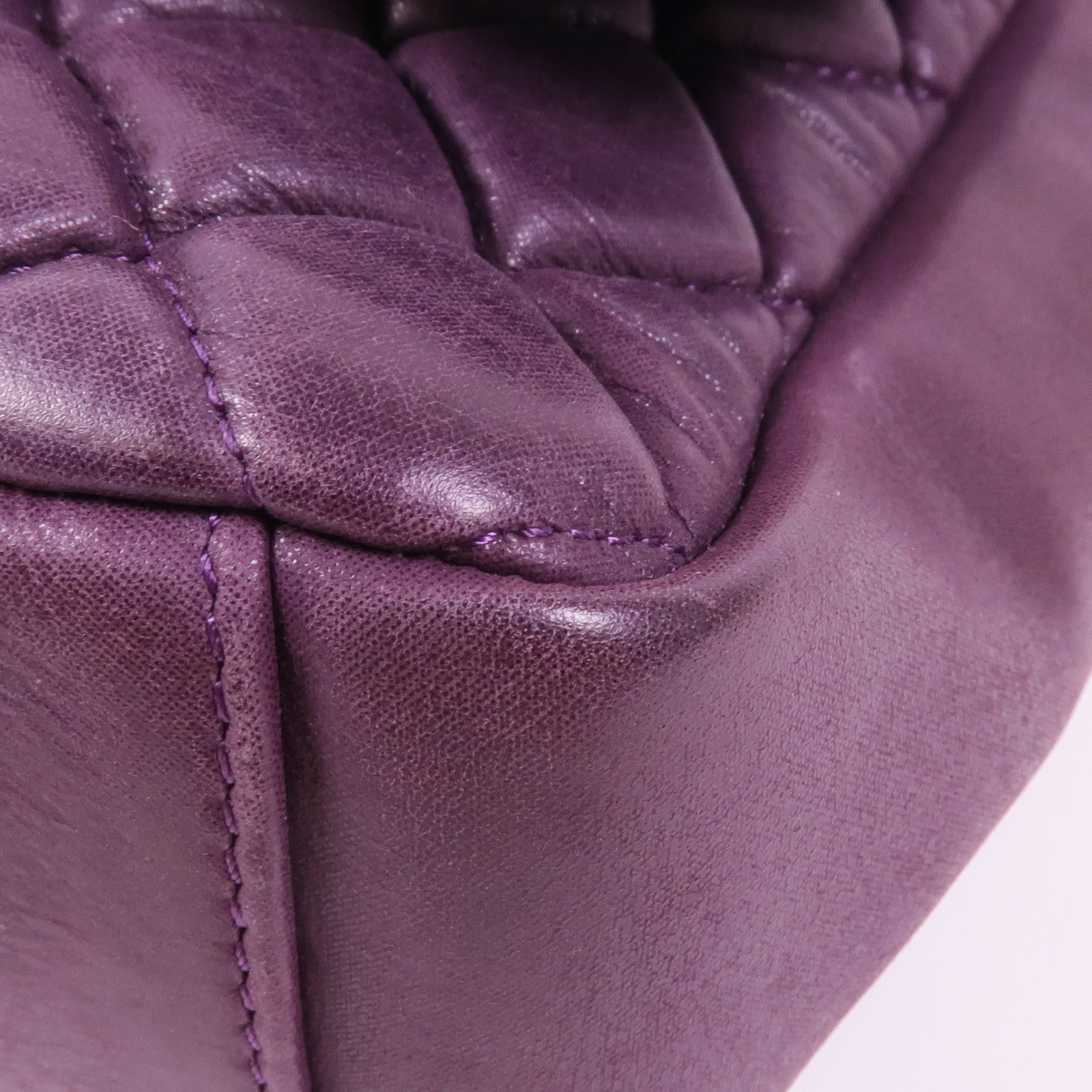 CHANEL 牛皮皮革Chain Shoulder銀扣鏈帶肩背袋