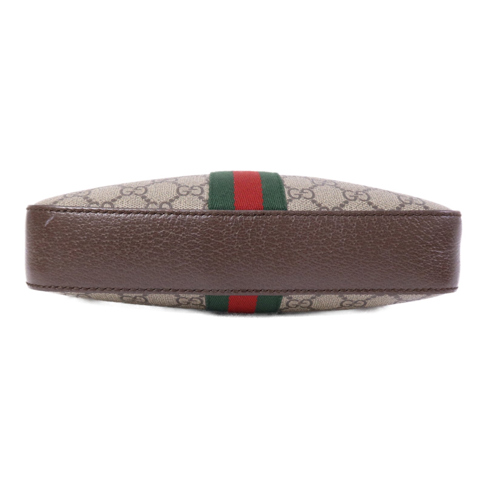 GUCCI 塗層帆布GG Supreme Wristlet Crossbody Bag金扣肩背袋