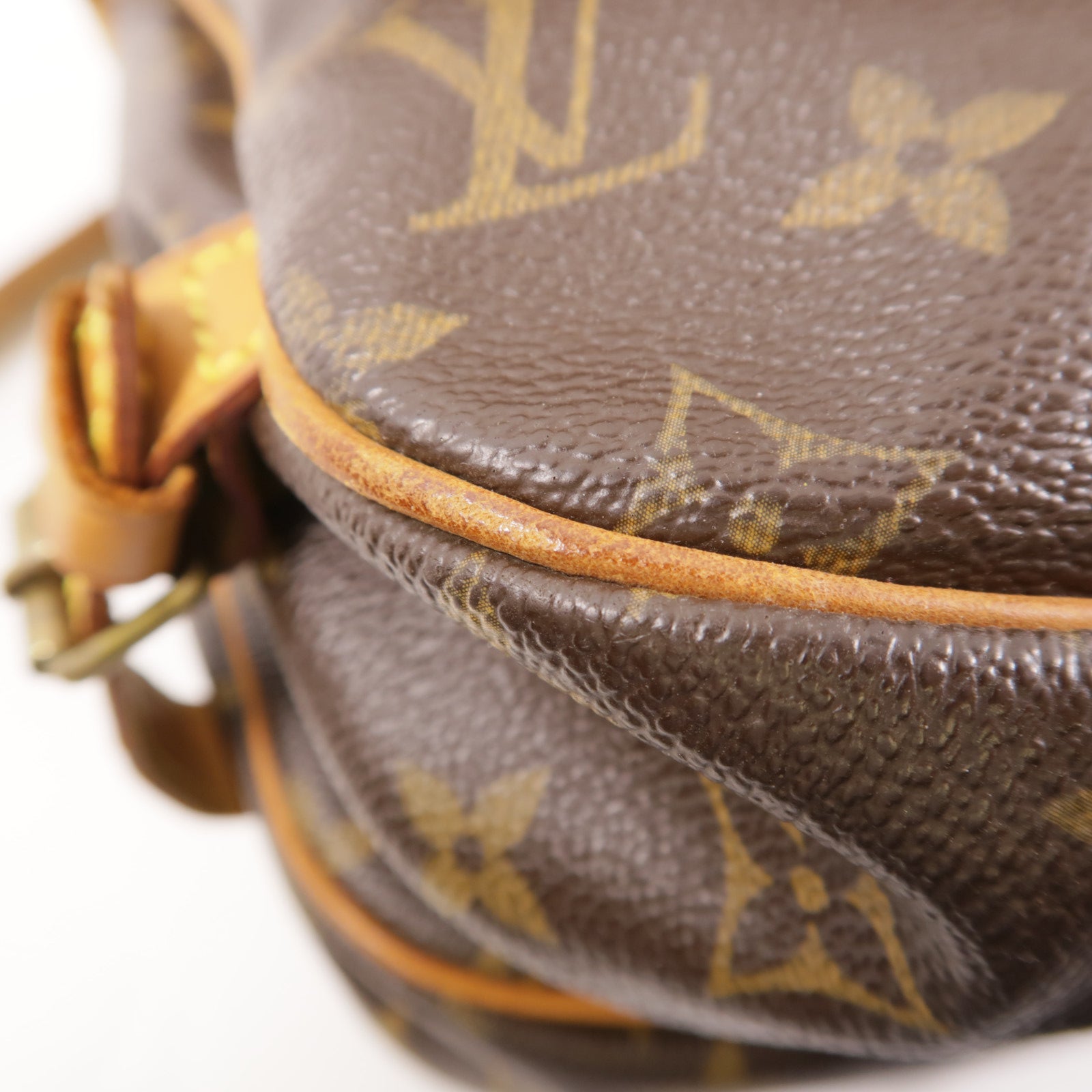 LOUIS VUITTON Monogram Saumur 30金扣肩背袋棕色
