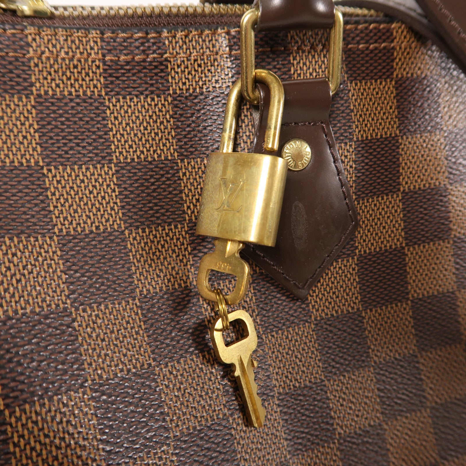 LOUIS VUITTON LV GHW Speedy Bandouliere 30 2way Shoulder Bag N41367 Damier Brown